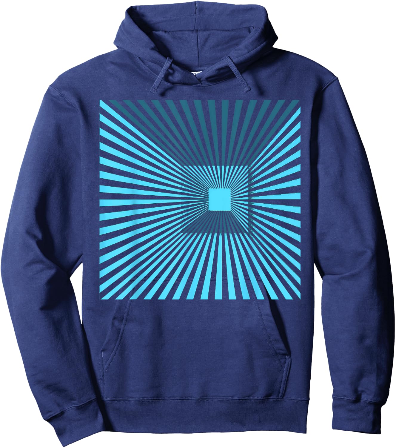 Graphic optical illusion Hoodie - Hoodie | Navy