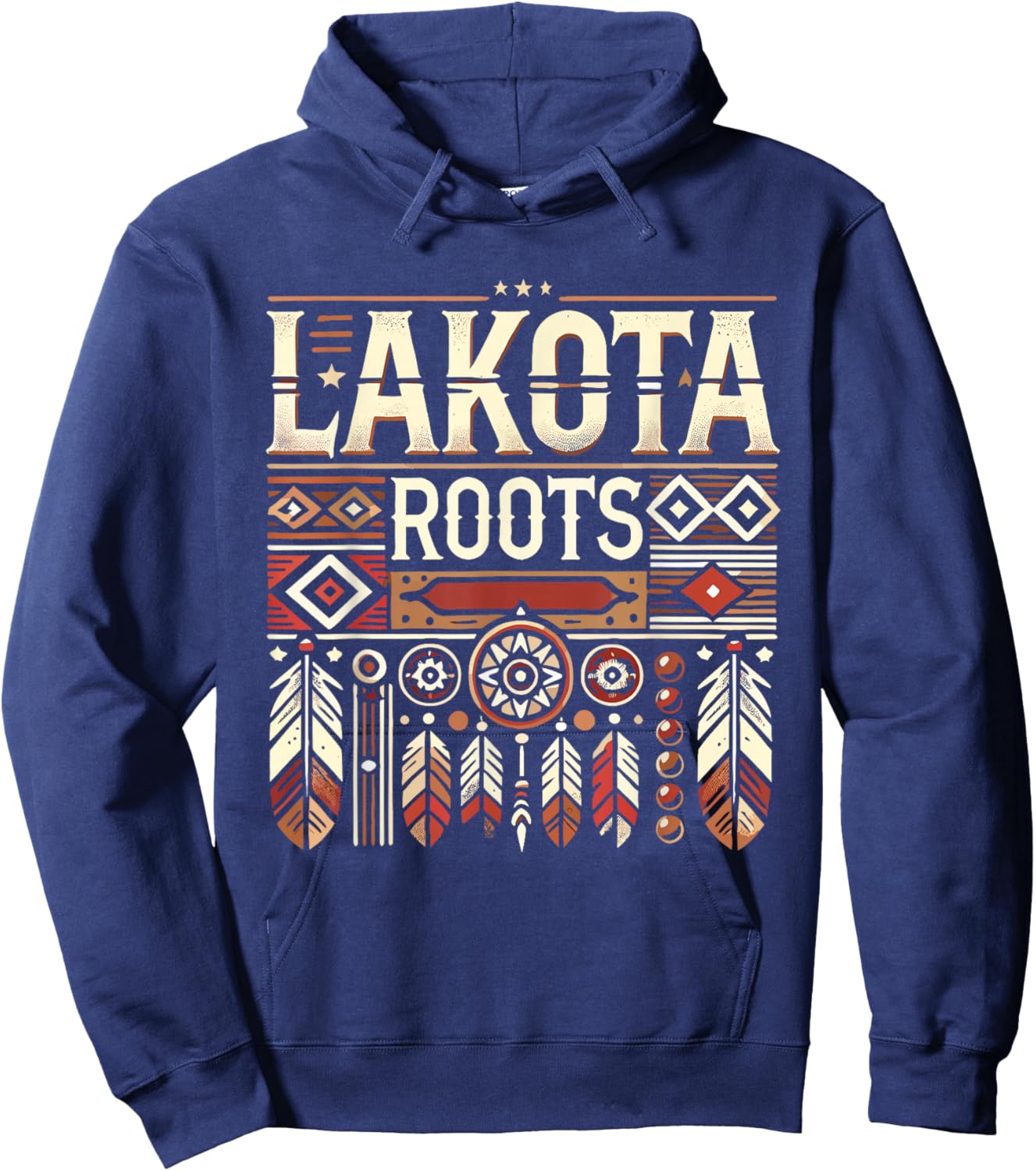 Lakota Roots Dakota Native American Indian Tribe Lakota Hoodie - Hoodie | Navy