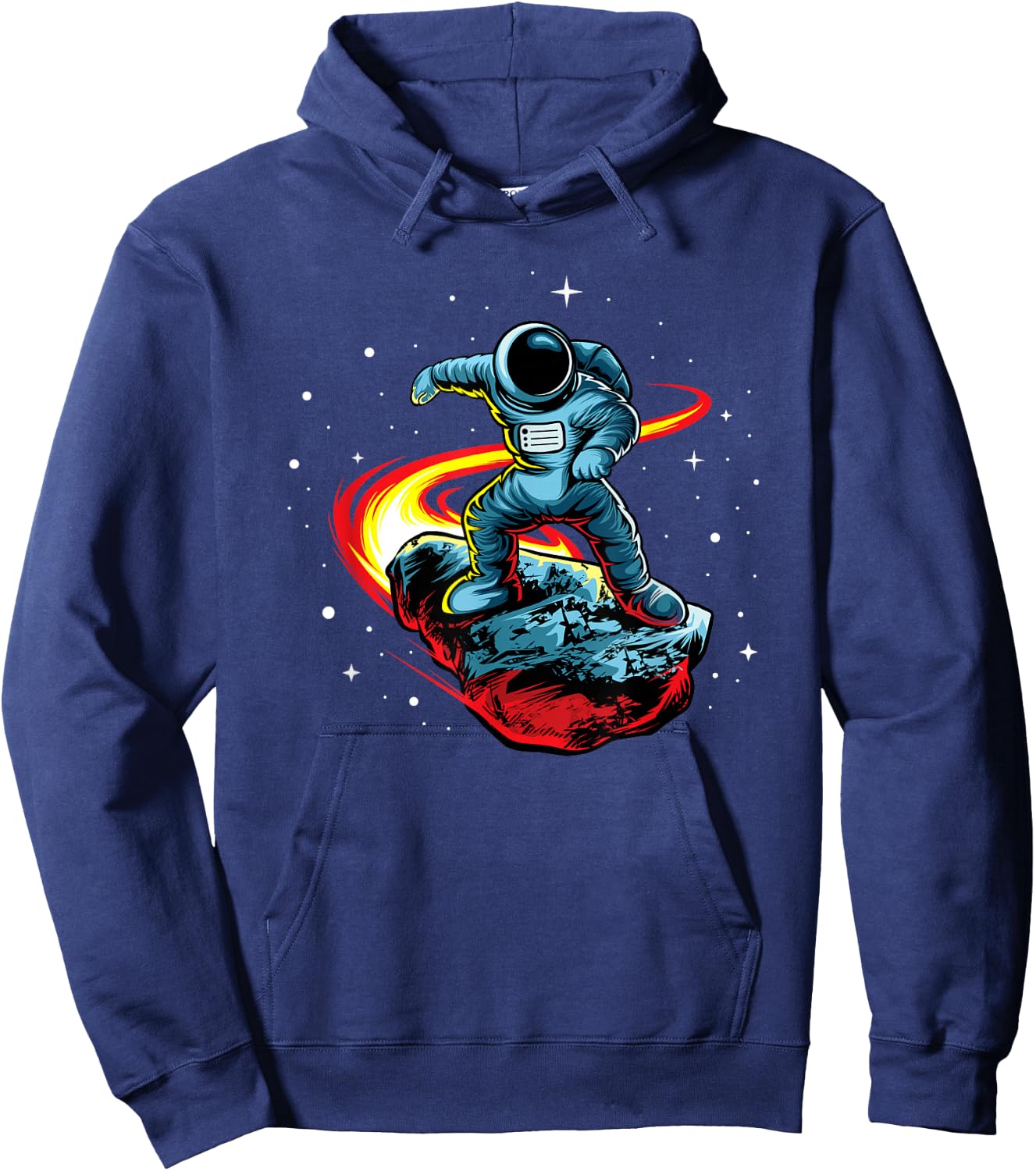 Astronaut Shirt Skating In Space Astronauts Comet Riding Hoodie - Hoodie | Navy