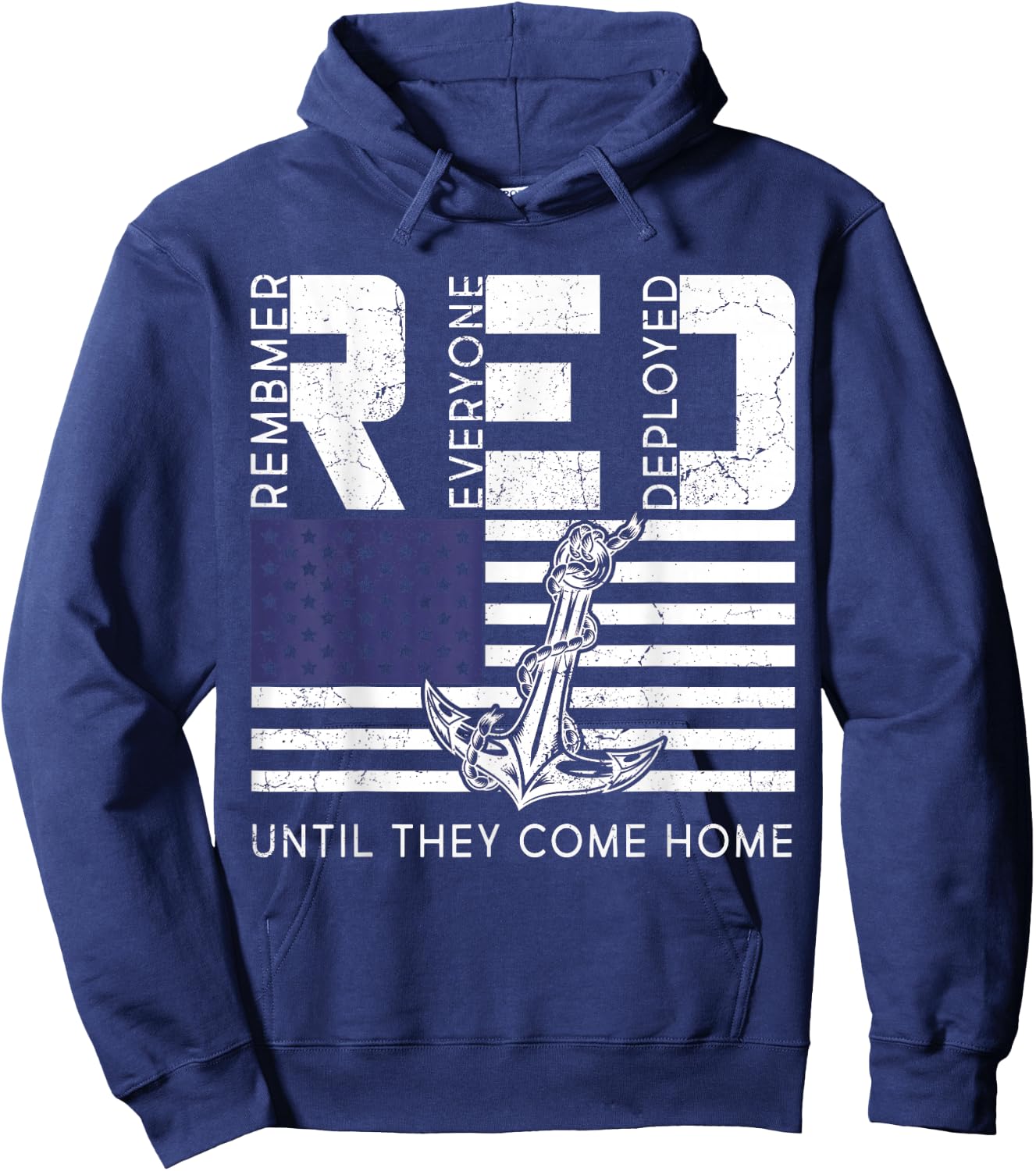 Remember Everyone Deployed Red Friday Soldier Military Hoodie - Hoodie | Navy