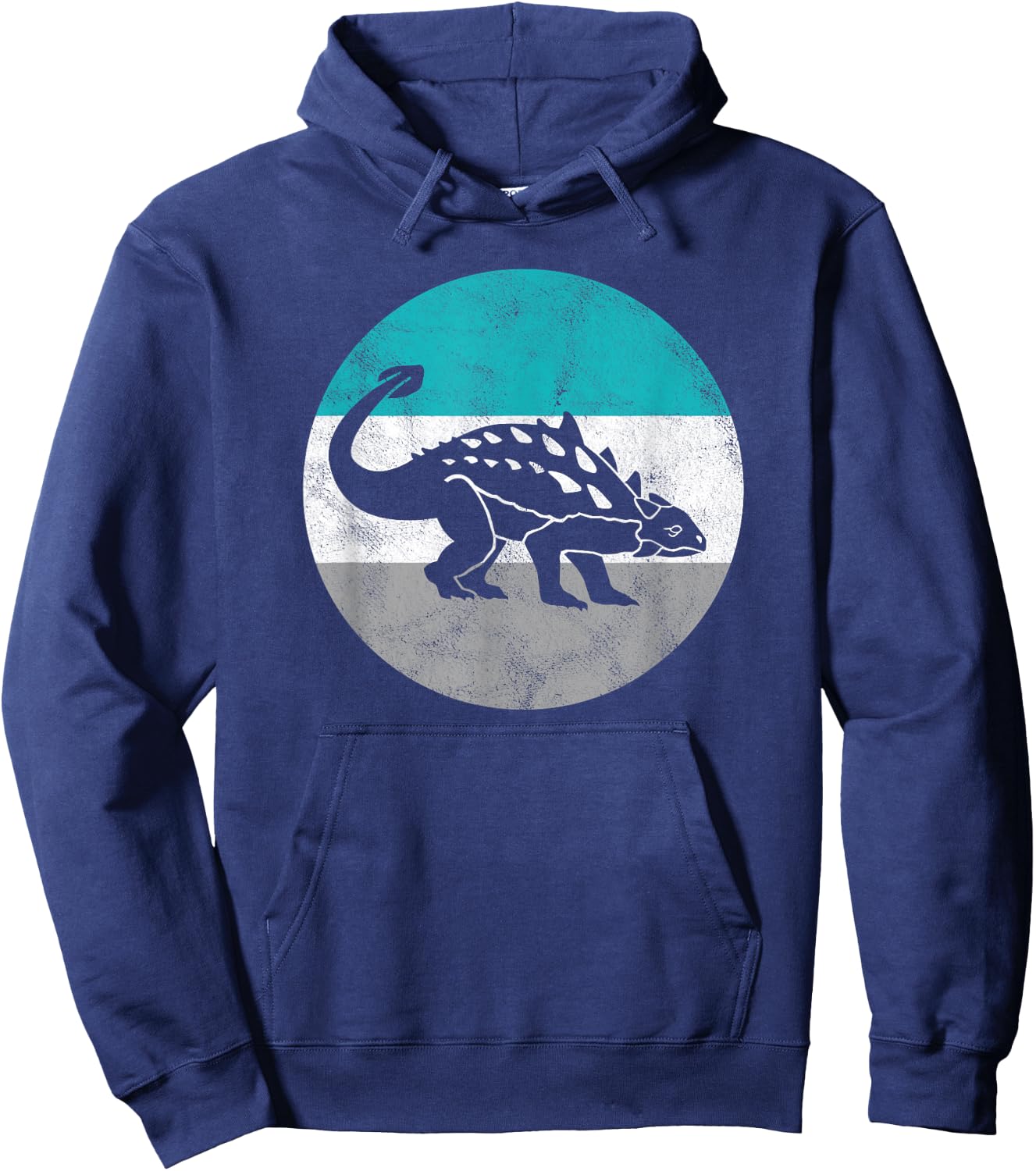 Ankylosaurus Retro Dinosaur Gift or Boys Hoodie - Hoodie | Navy