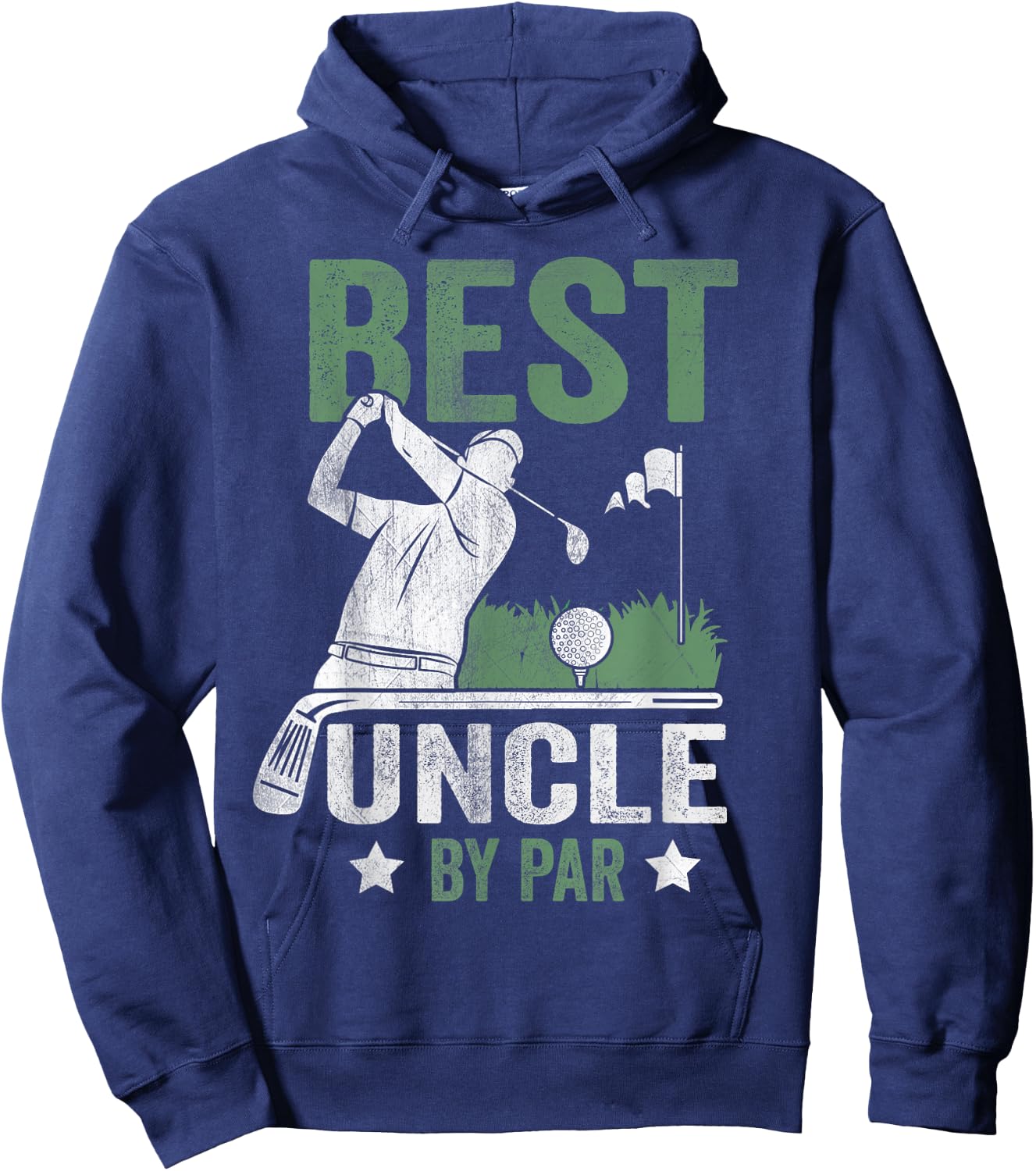 Best Uncle By Par Father's Day Golf Gift Hoodie - Hoodie | Navy
