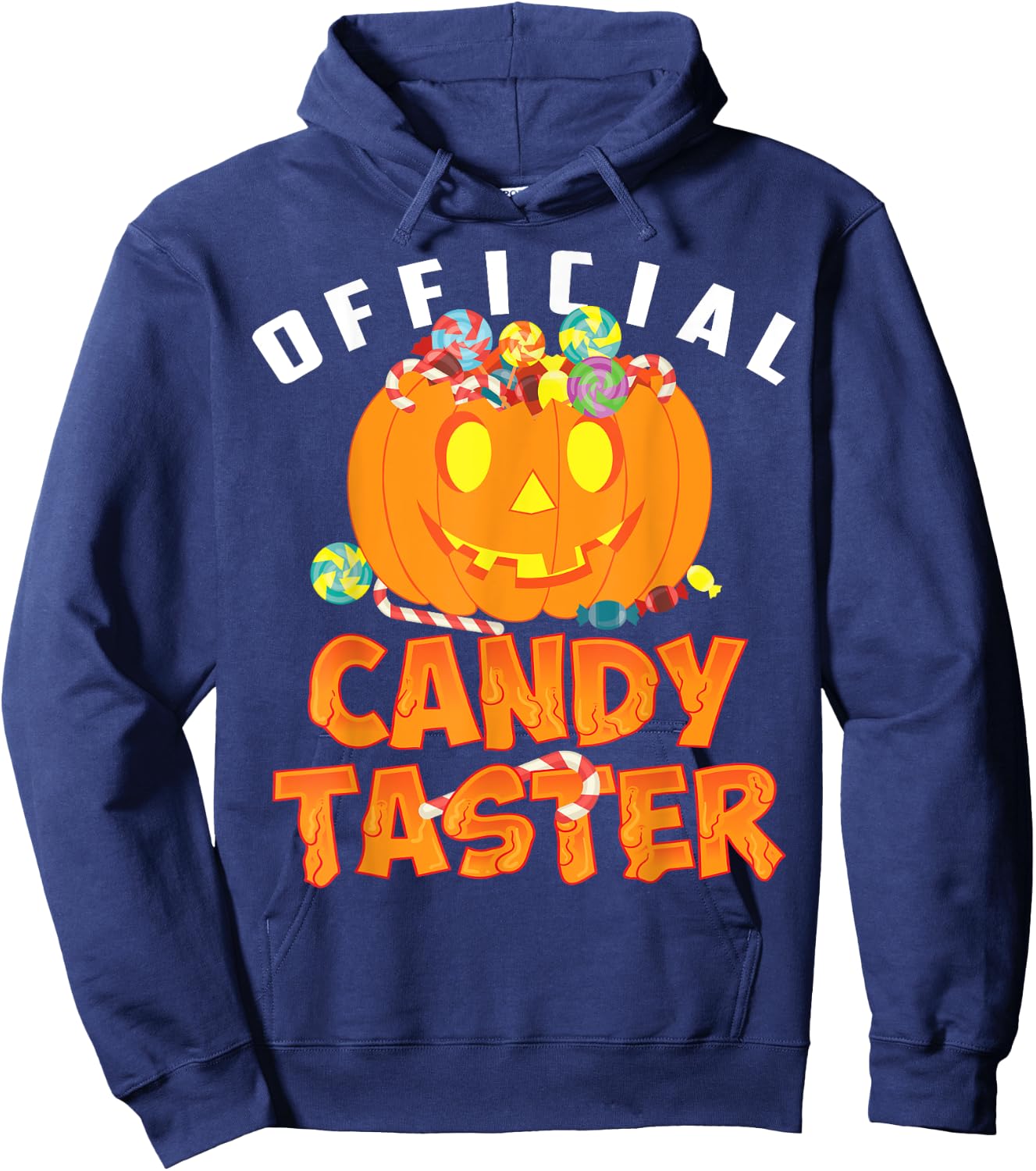 Halloween Official Candy Taster | Candy Lovers Gift Hoodie - Hoodie | Navy
