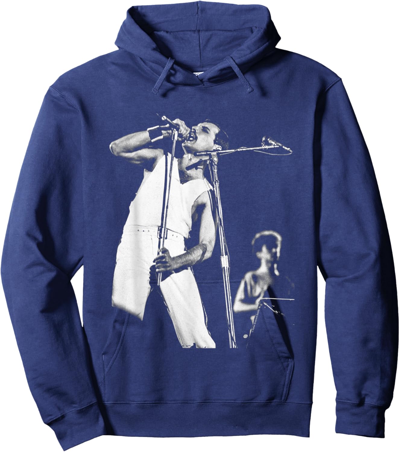 Freddie Mercury John Deacon Queen On Stage By Everard Smith Hoodie - Hoodie | Navy