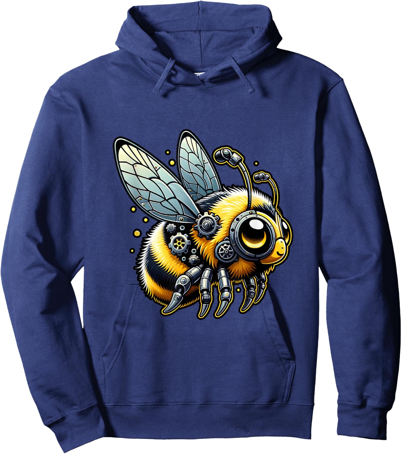 Bee Robots Robotics Engineering Technology Programmer Hoodie - Hoodie | Navy