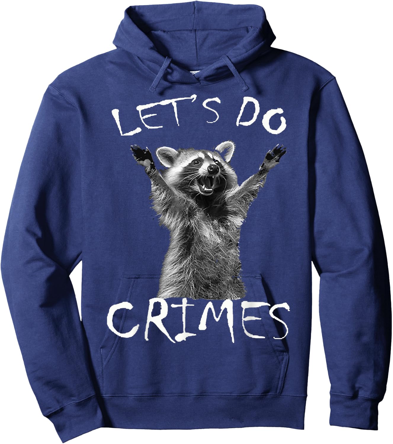 Raccoons Trash Funny Racoon Let's Do Crimes Cute Animals Men Hoodie - Hoodie | Navy