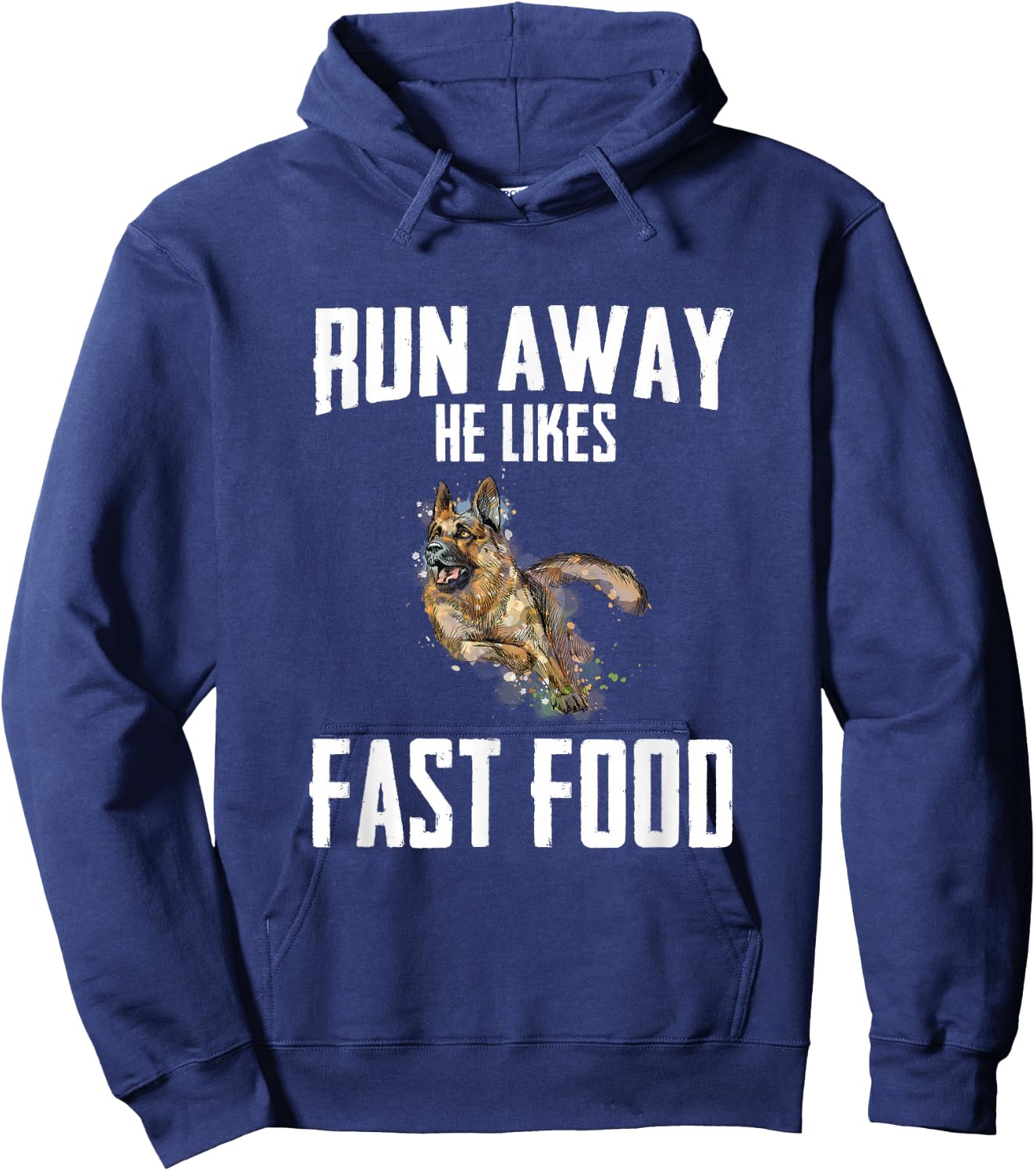 K9 Unit Thin Blue Line - German Shepherd Police Dog Hoodie - Hoodie | Navy