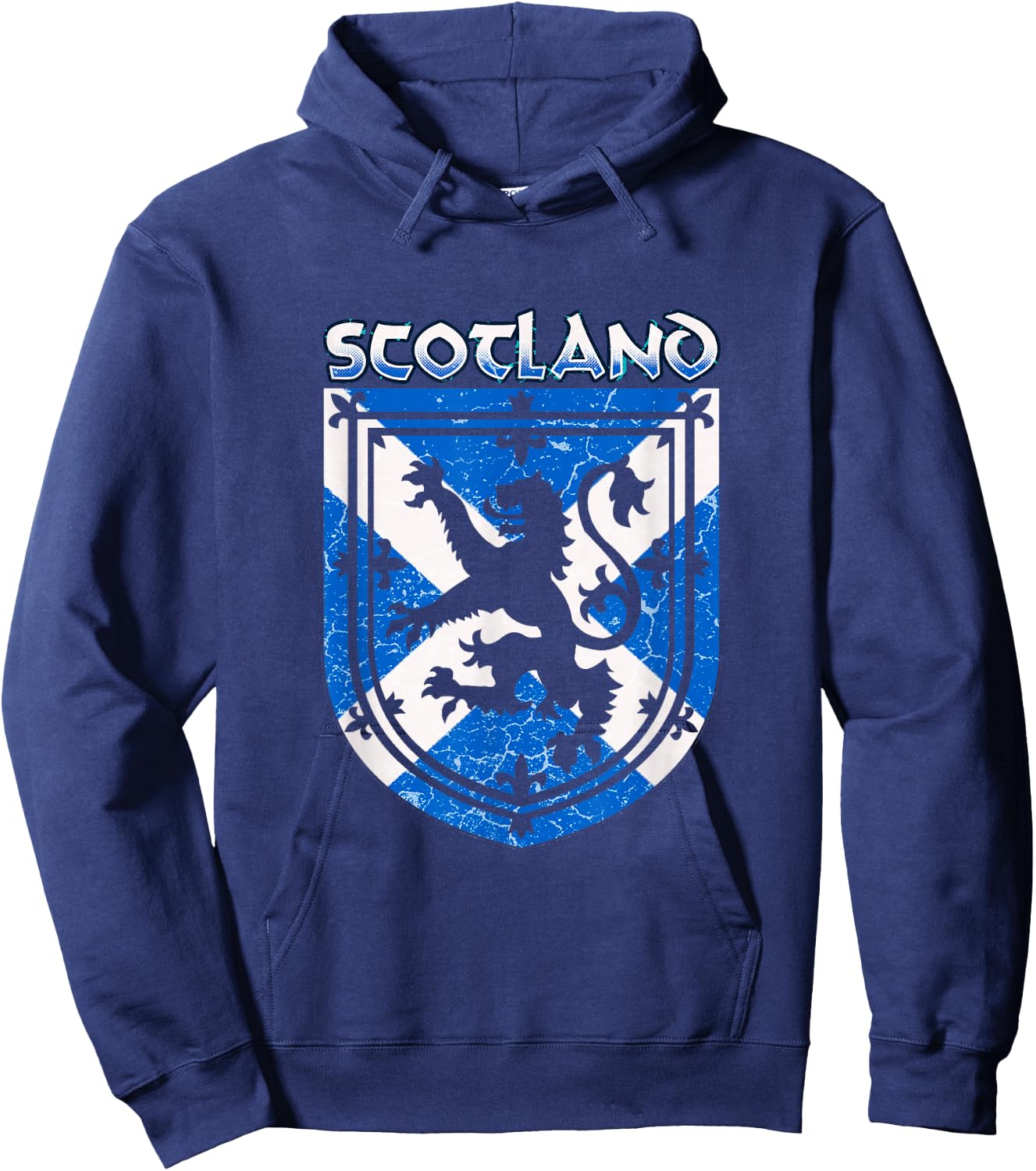 Scotland Flag Scottish Pride Proud Rampant Lion Travel Gift Hoodie - Hoodie | Navy