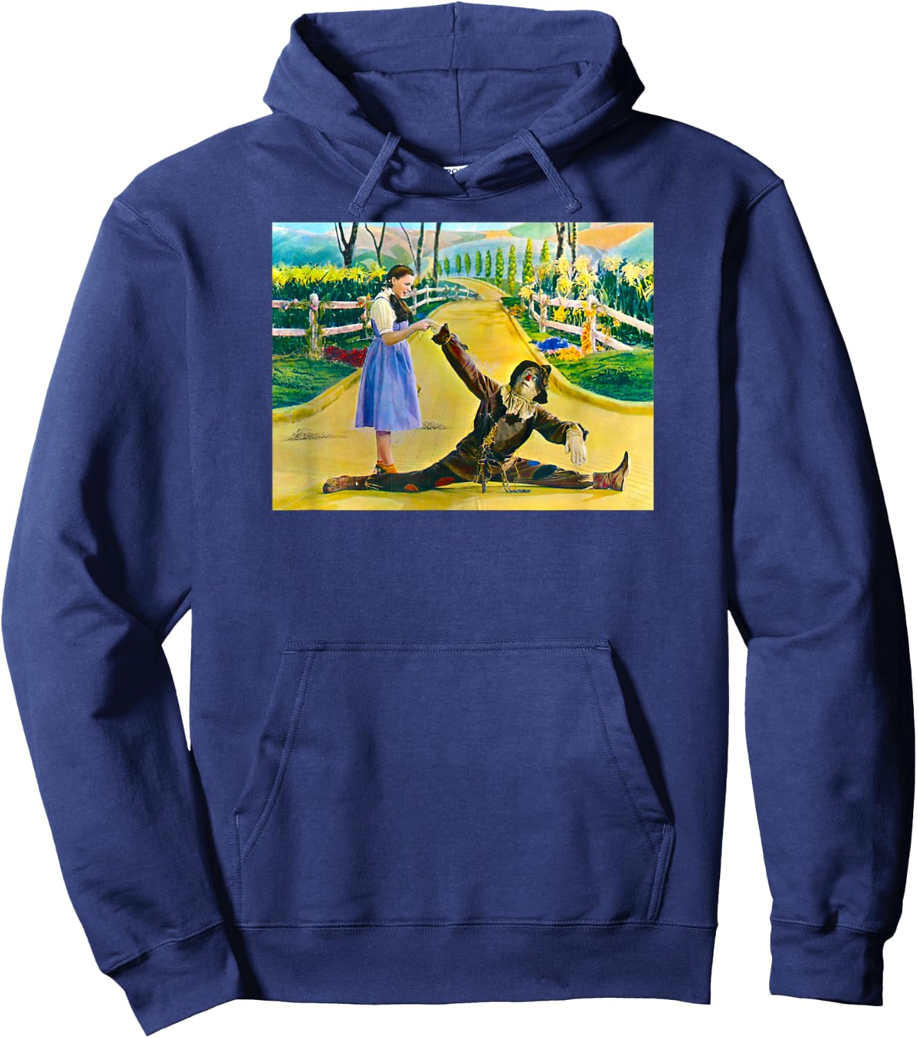 Land of Oz Dorothy Oz Scarecrow Vintage Wizard of OZ Poster Hoodie - Hoodie | Navy