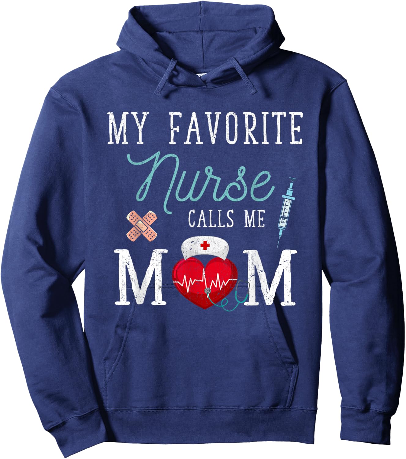 Meine Lieblings Pflegerin nennt mich Mama Krankenschwester [German Language] Hoodie - Hoodie | Navy