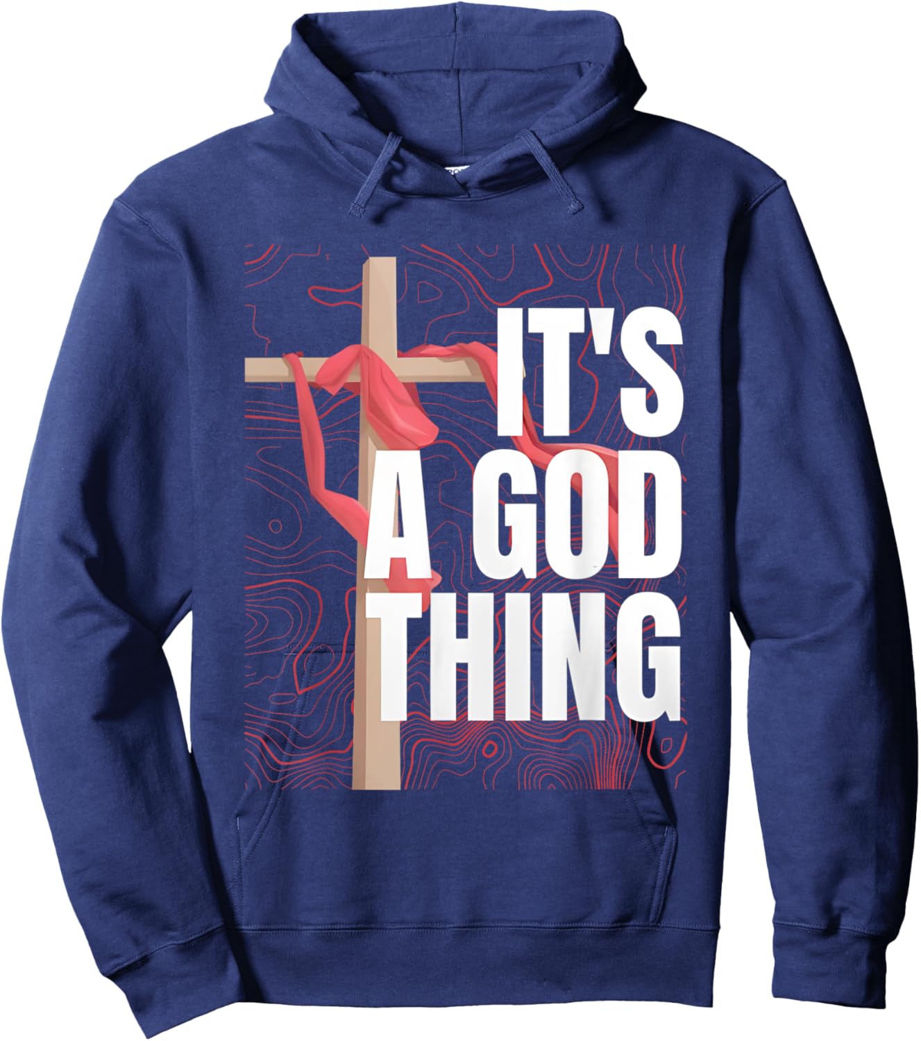 It's A God Thing Hoodie - Hoodie | Navy