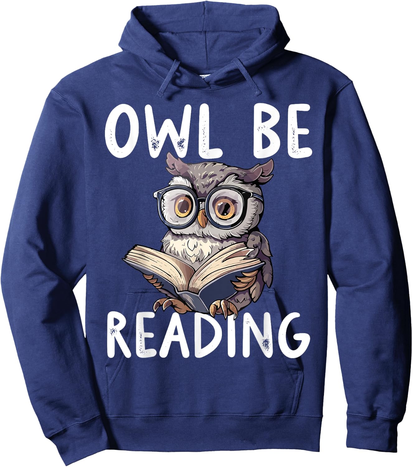 Owl Be Reading Librarian Literature Night Reader Hoodie - Hoodie | Navy