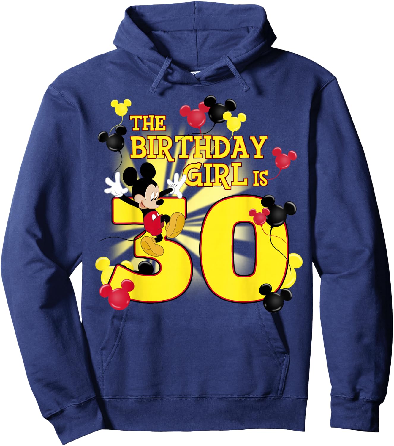 Disney Mickey and Friends Mickey 30th Birthday Girl Hoodie - Hoodie | Navy