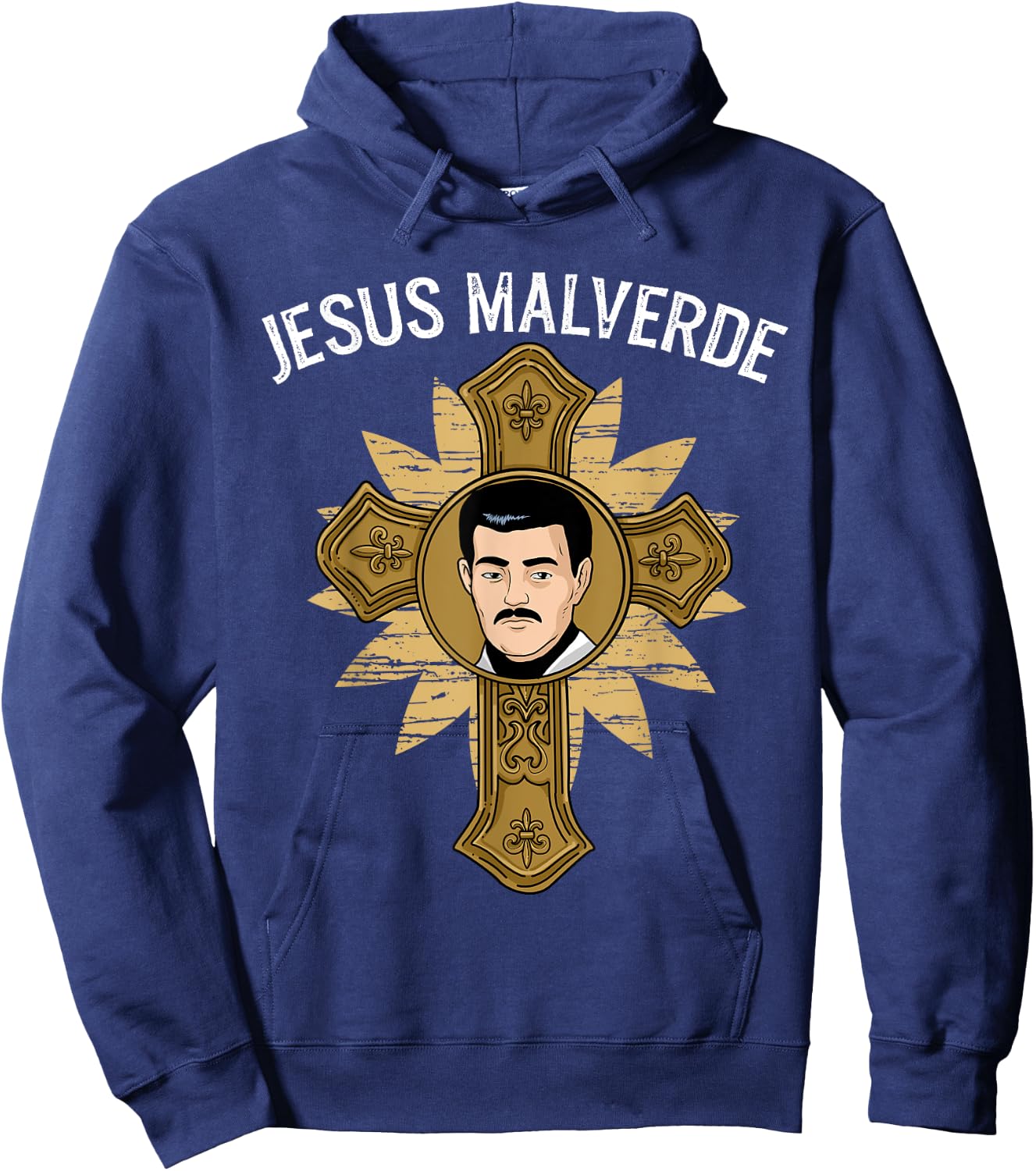 Jesus Malverde Shirt Men Women Malverde Gifts Jesus Malverde Hoodie - Hoodie | Navy