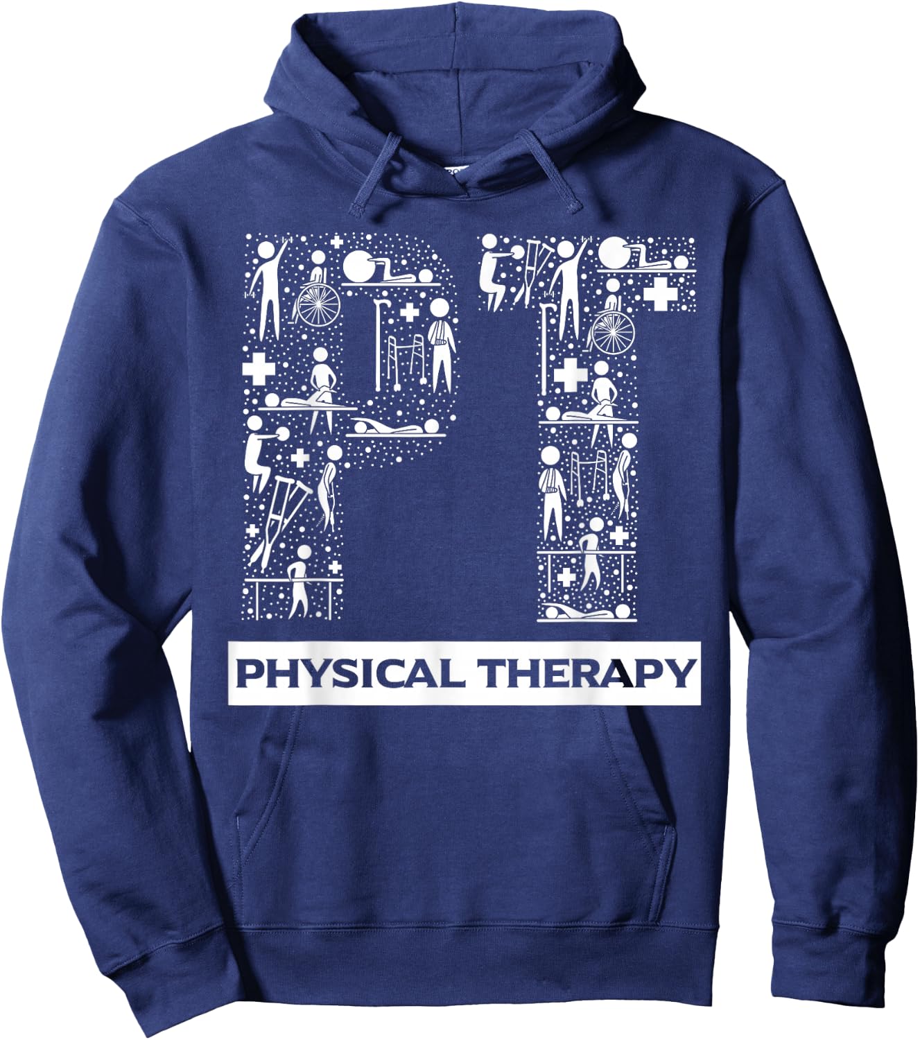Physical Therapy Gait Training Physiotherapy Therapist Gift Hoodie - Hoodie | Navy