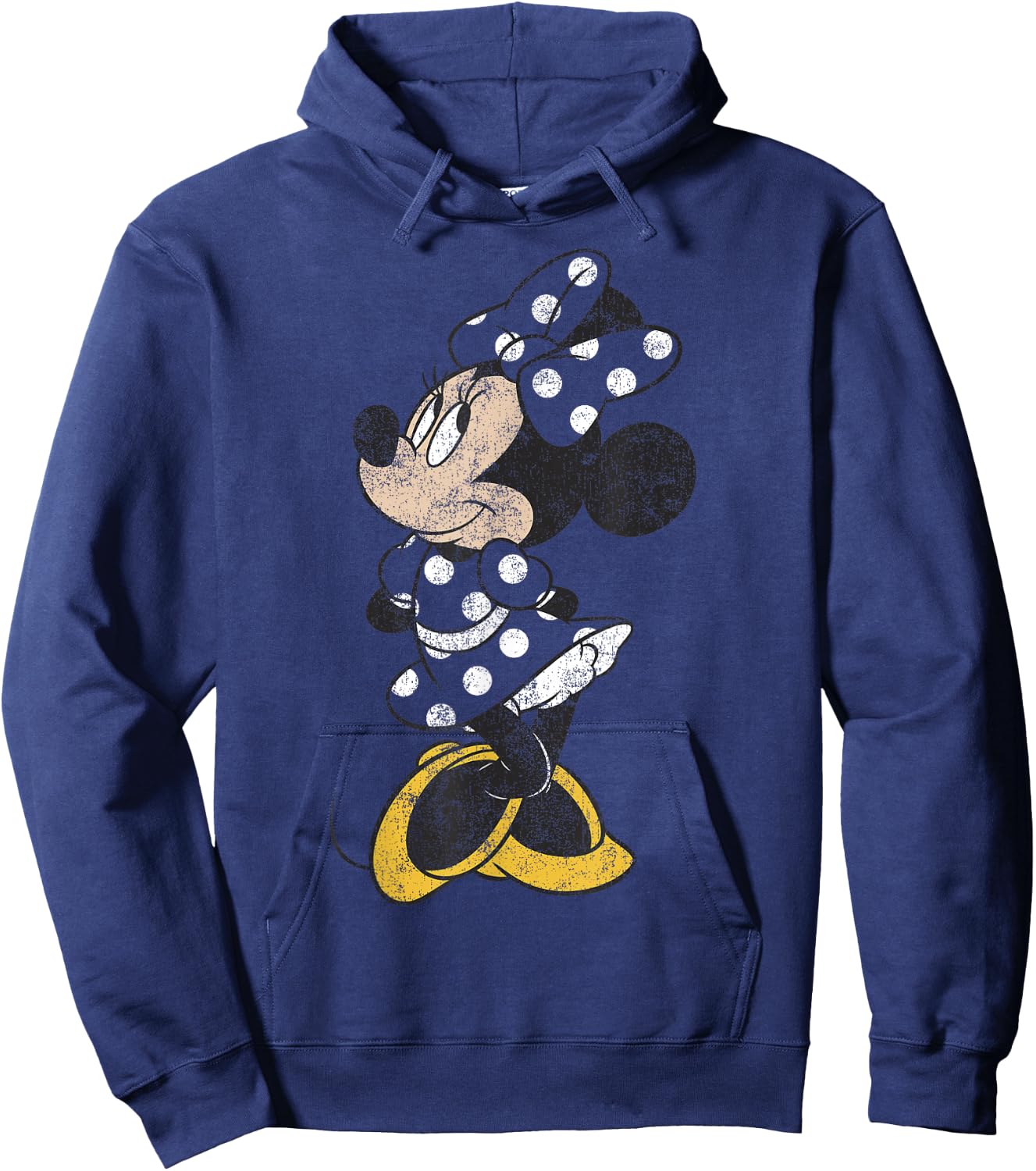 Disney Mickey and Friends Minnie Mouse Simple Distressed Hoodie - Hoodie | Navy