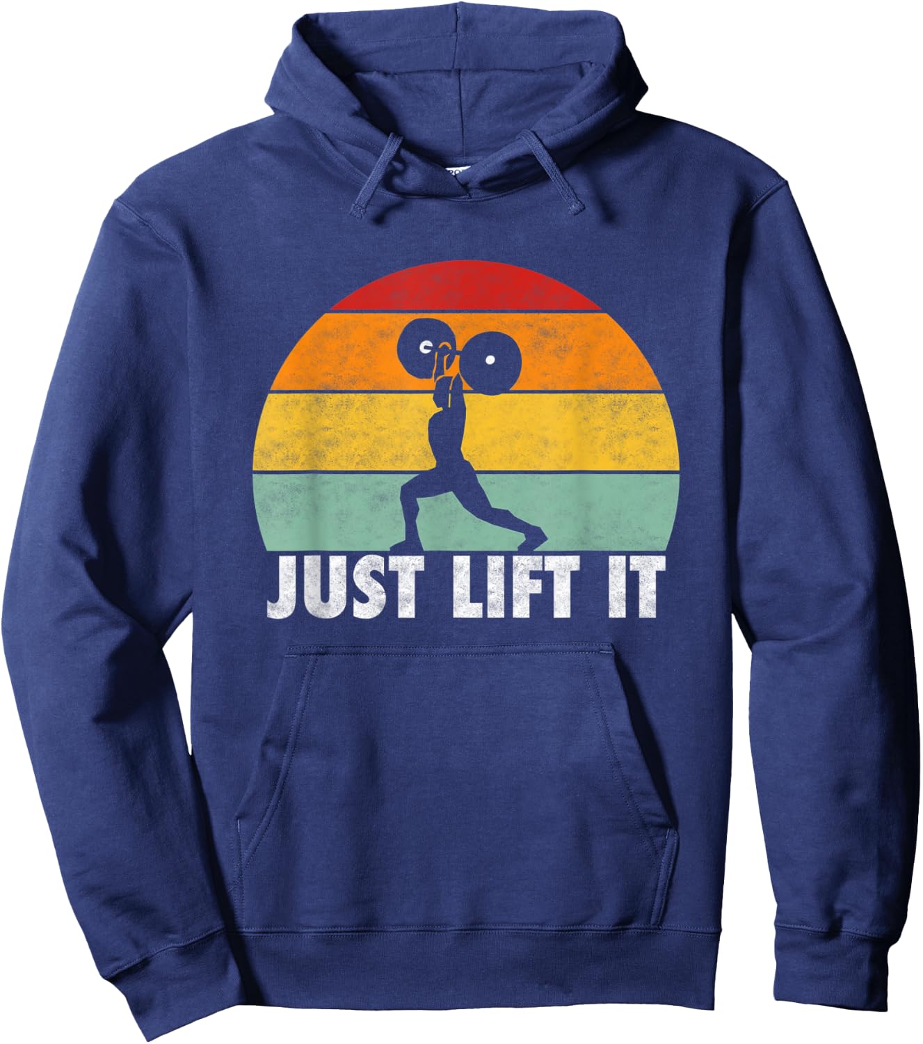 Just lift it. Retro Design for Power Lifter weight lifter Hoodie - Hoodie | Navy