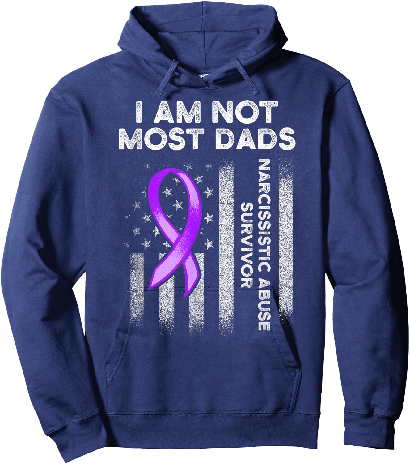 World Narcissistic Abuse Awareness Most Dads Survivor Hoodie - Hoodie | Navy