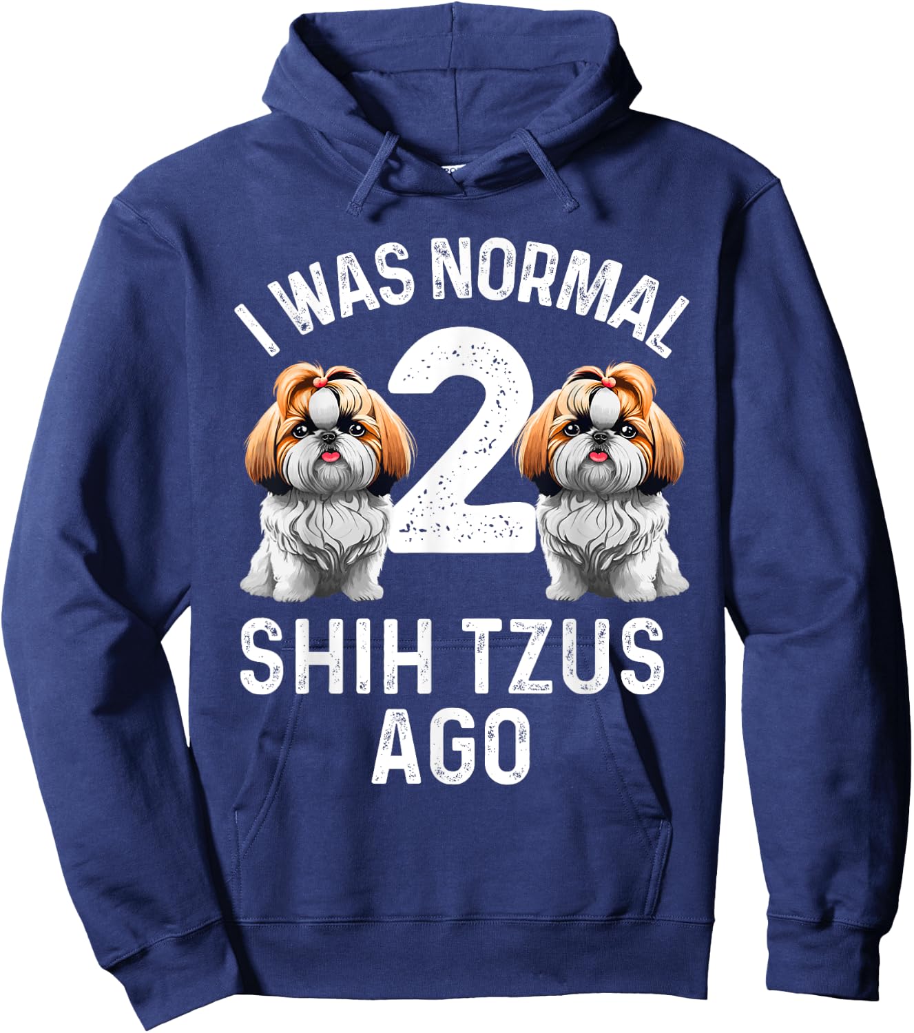 Best Shih Tzu Art Women Kid Puppy Dog Shih Tzu Lover Hoodie - Hoodie | Navy