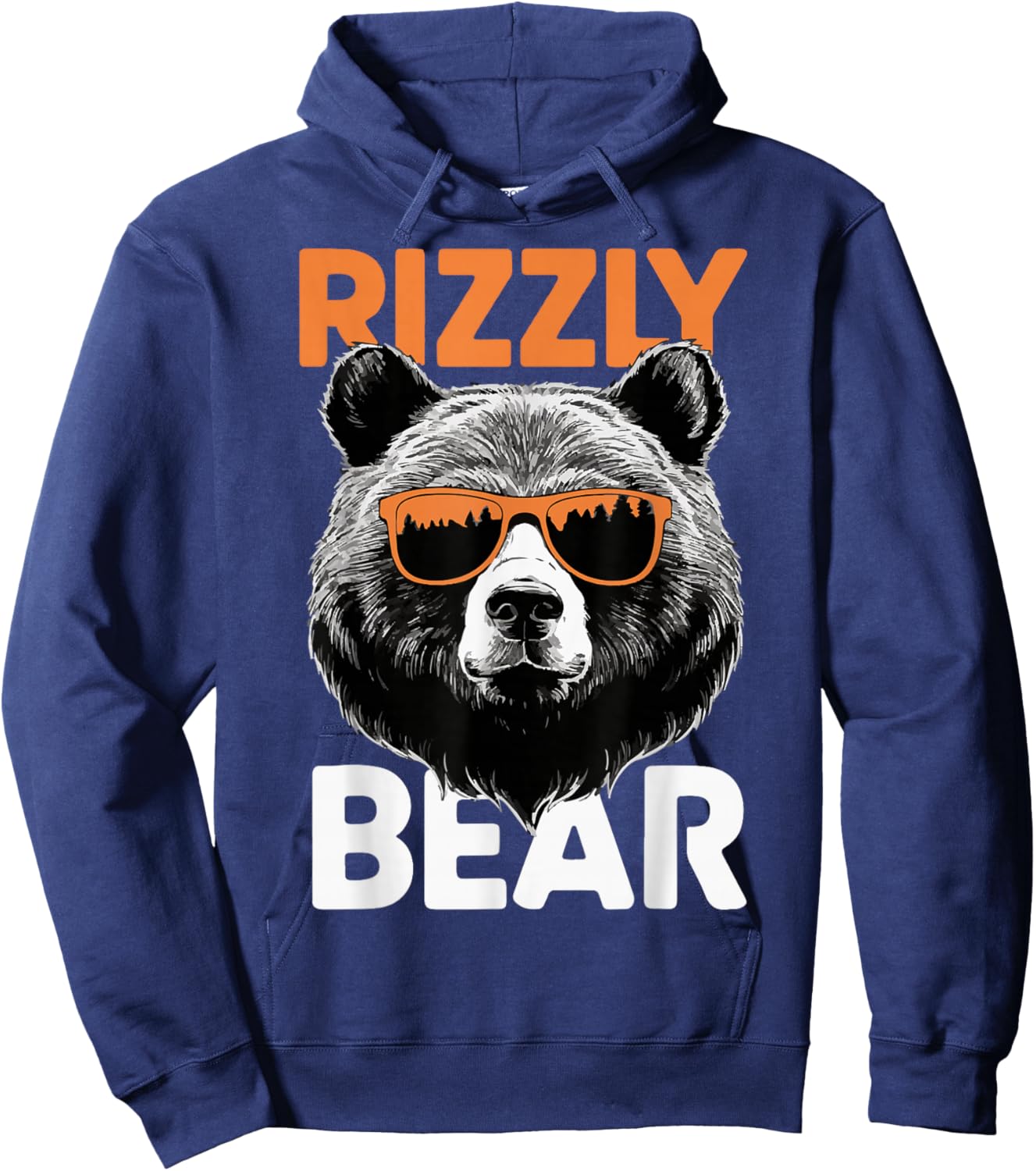 Rizzly Bear Grizzly Bear Grizzler Hoodie - Hoodie | Navy