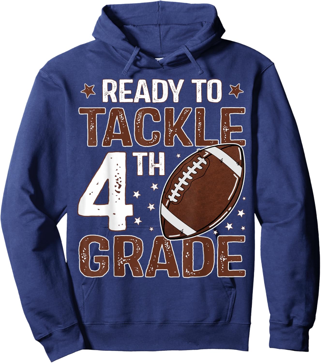 Ready To Tackle Fourth Grade First Day Of 4th Grade Boys Hoodie - Hoodie | Navy