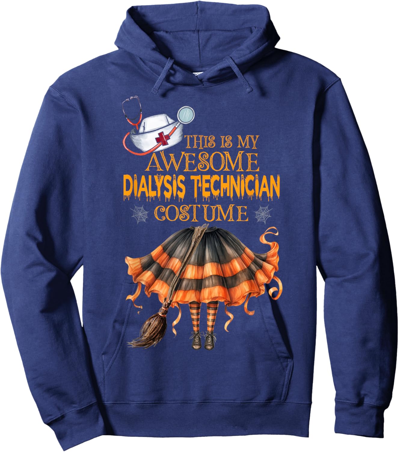 This is my Halloween Dialysis Technician Costume Dialysis Hoodie - Hoodie | Navy