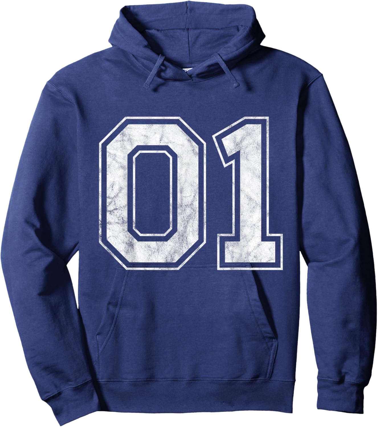 Number 01 Hoodie - Hoodie | Navy