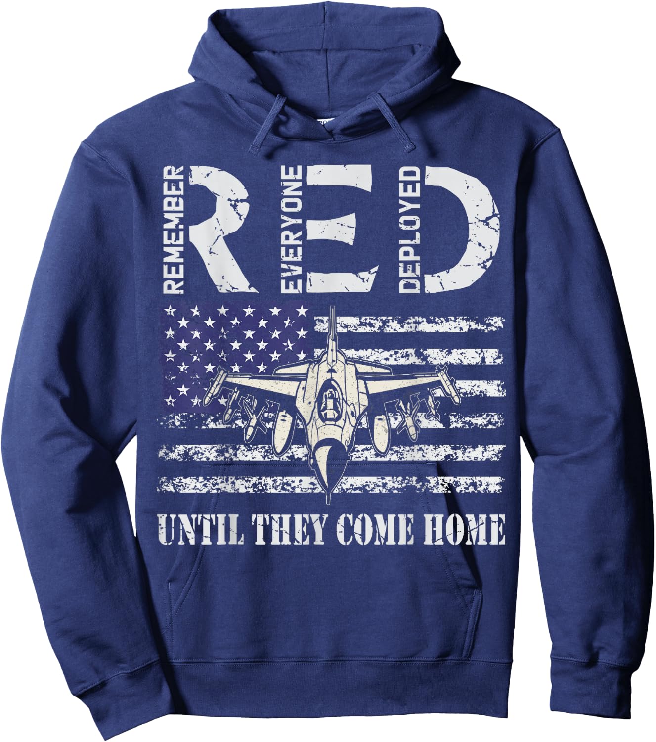 RED Friday Military Shirts Air Force USAF US Flag Veteran Hoodie - Hoodie | Navy