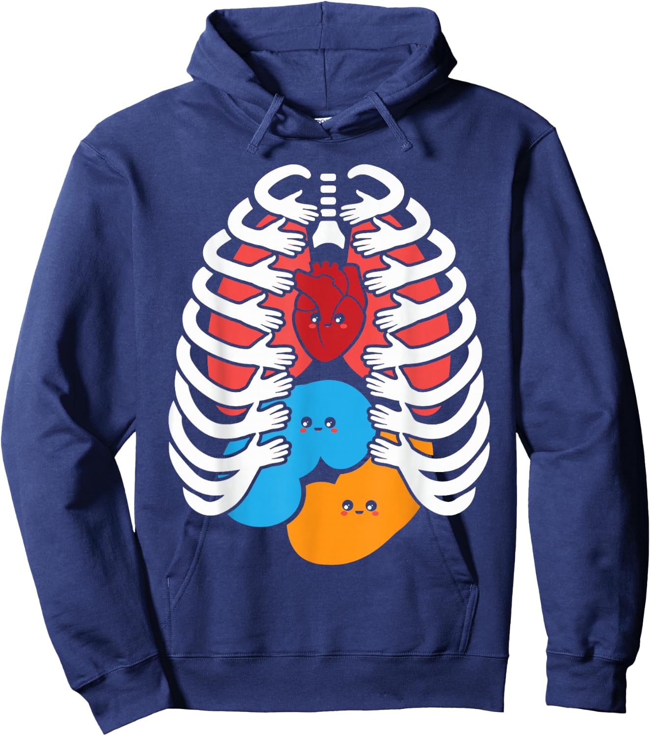 Human Anatomy Model - Anatomical Body Systems - Nurse Hoodie - Hoodie | Navy