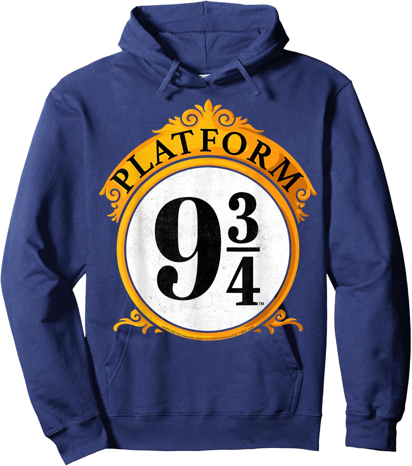 Harry Potter Platform 9 &3/4 Sign Hoodie - Hoodie | Navy