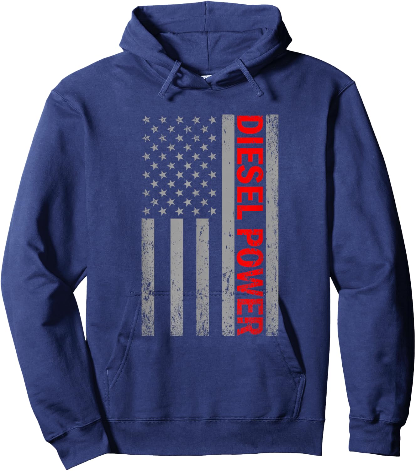 Diesel Power USA Flag Truck Turbo Brothers Mechanic Hoodie - Hoodie | Navy
