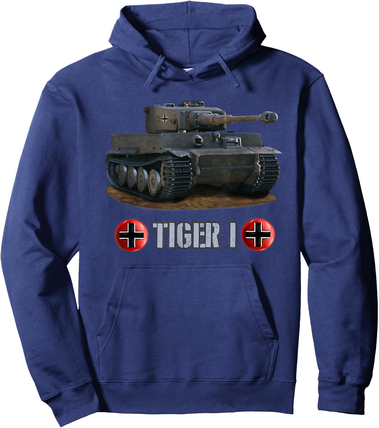 Vintage World War 2 German Tank Tiger I (1) gift Hoodie - Hoodie | Navy