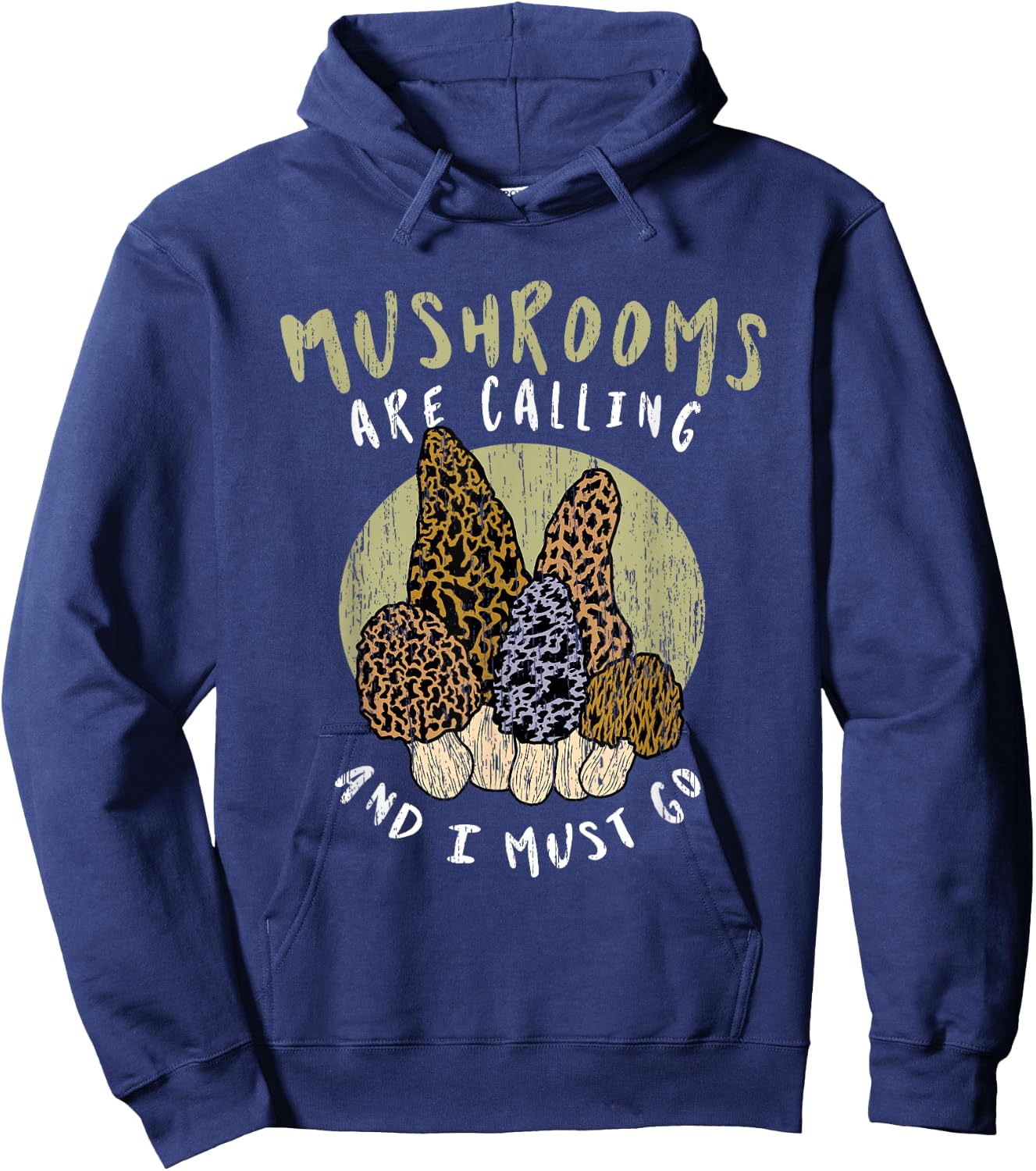 Funny Mushroom Hunting Fungi Mycologist Hiking Club Gifts Hoodie - Hoodie | Navy