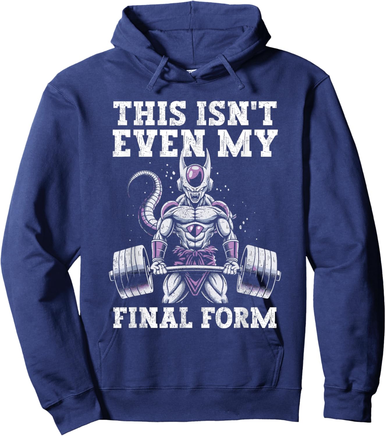 This Isn't Even My Final Form Gym Weightlifting Grunge Hoodie - Hoodie | Navy