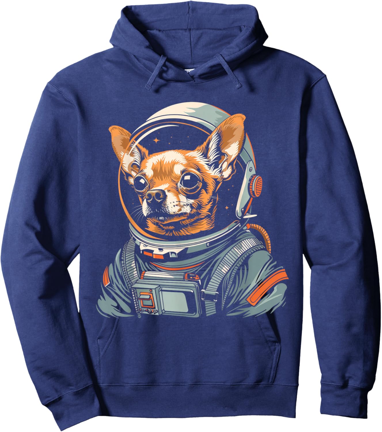 Chihuahua Astronaut Funny Cute Dog Space Suit Hoodie - Hoodie | Navy