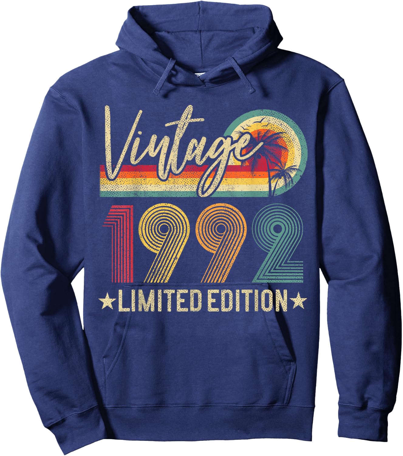 Vintage 1992 33rd Birthday Gift 33 Years Old Limited Edition Hoodie - Hoodie | Navy