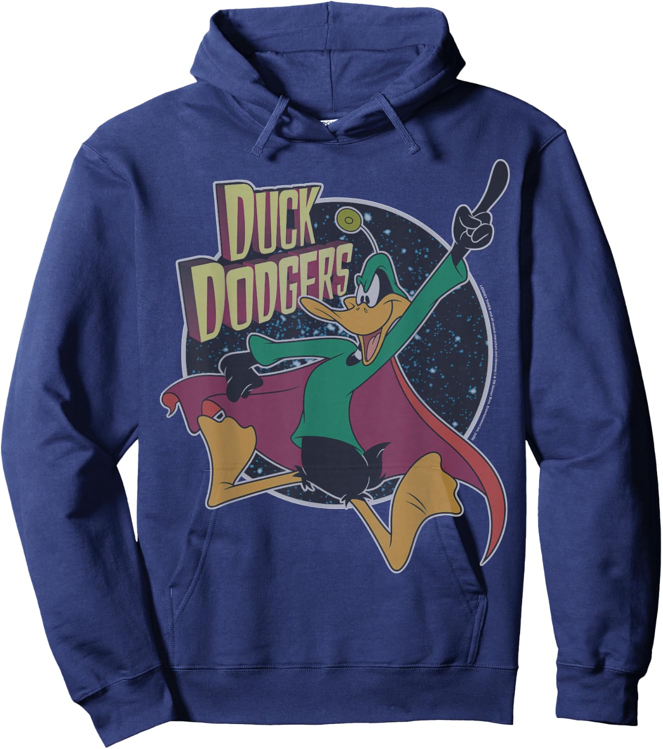 Looney Tunes Daffy Duck Vintage Portrait Hoodie - Hoodie | Navy