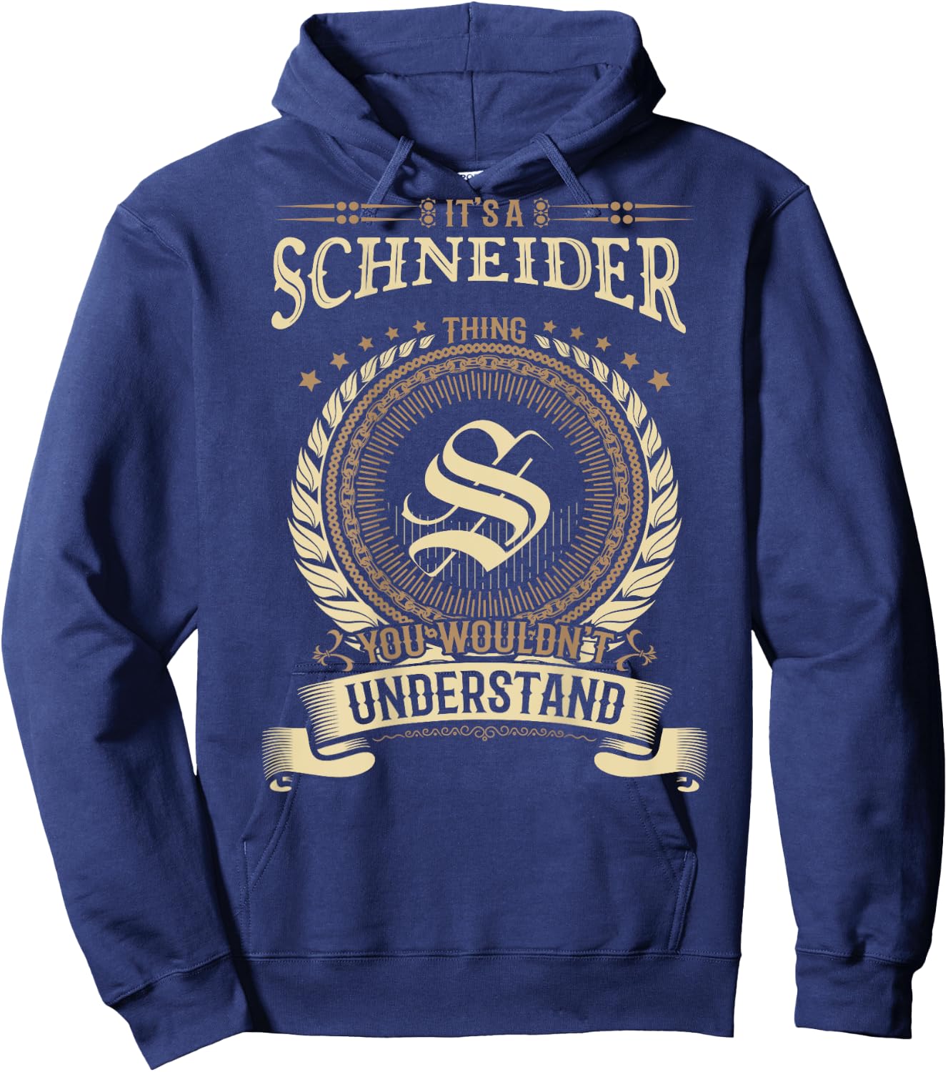 Schneider Thing You Wouldn't Understand Family BACKPRINT Hoodie - Hoodie | Navy