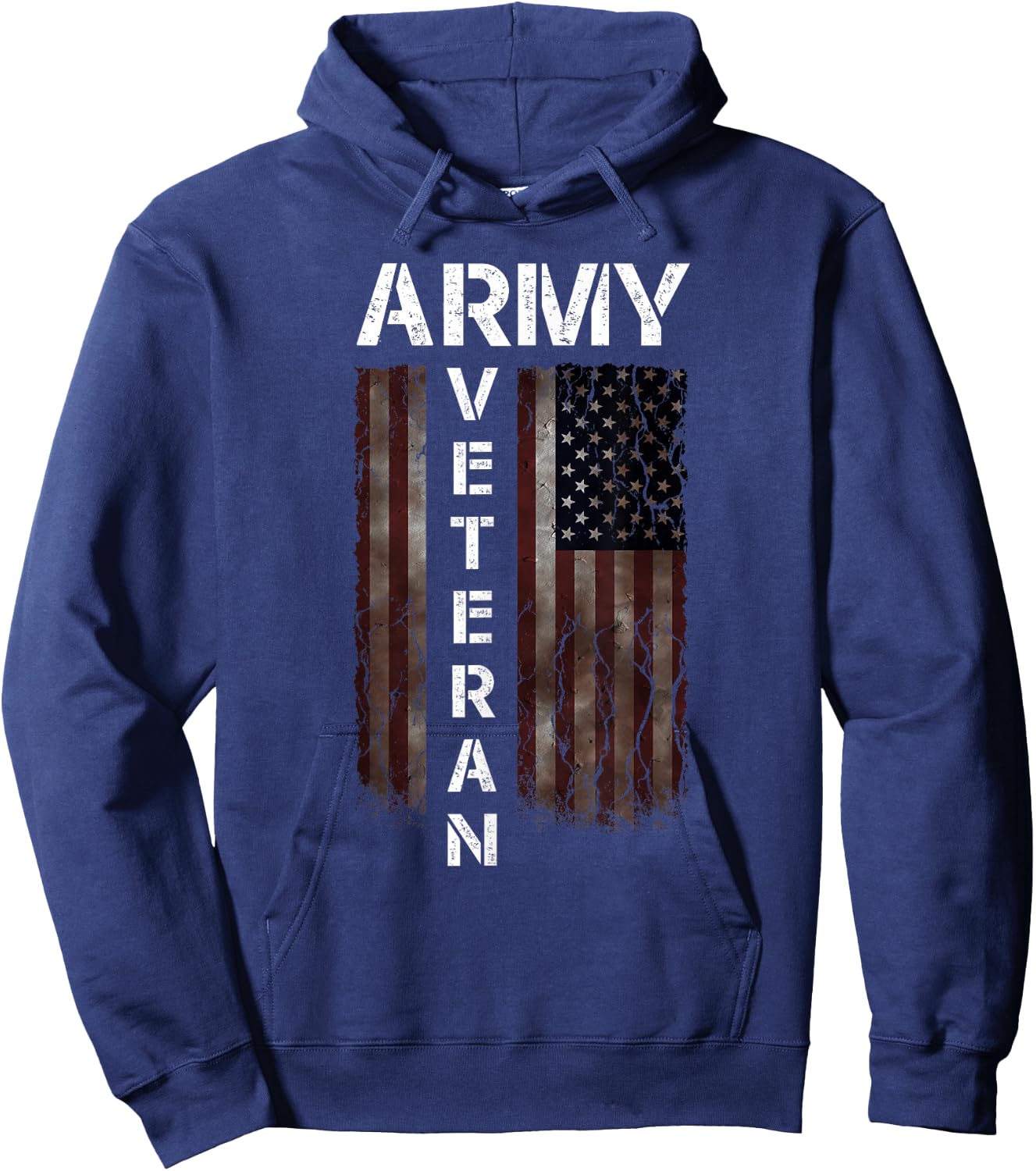 Cool American (USA) Flag - Proud Us Army Veteran Gift Hoodie - Hoodie | Navy