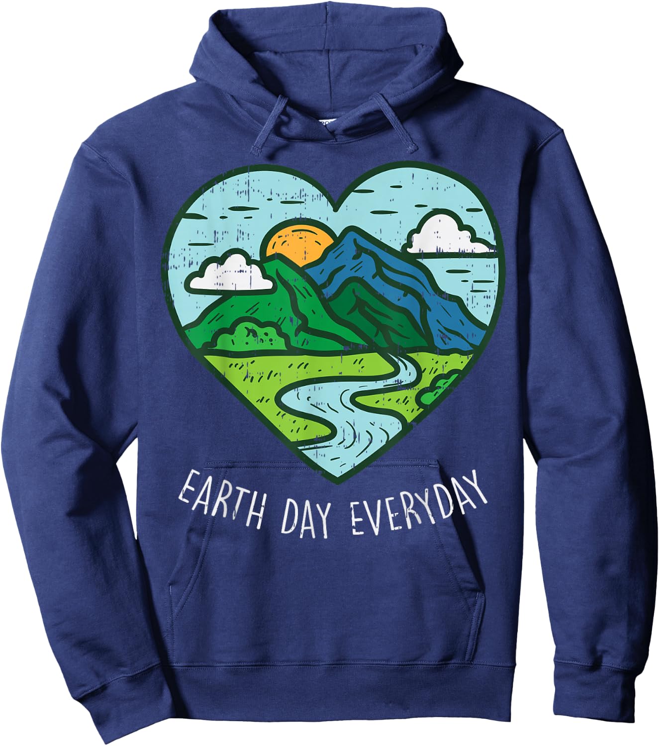 Earth Day Everyday April 22nd Environmentalist Gift Hoodie - Hoodie | Navy