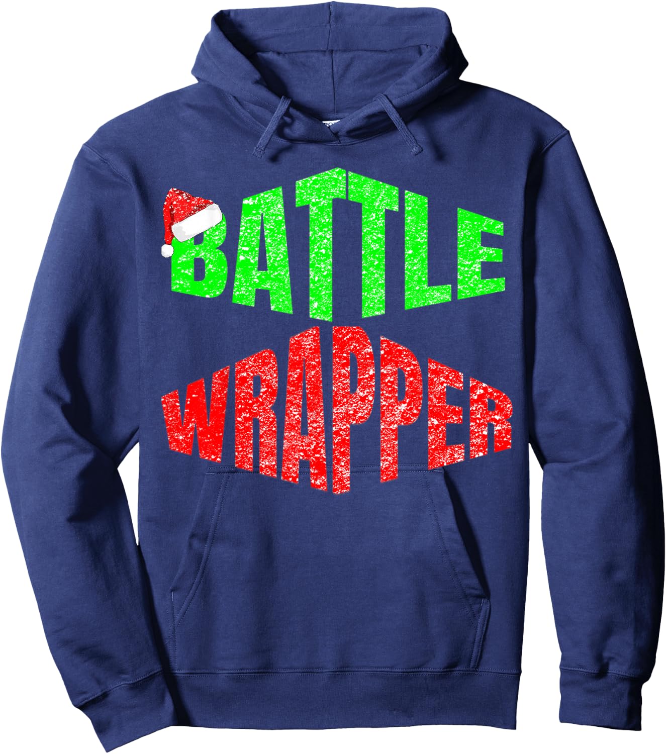 Funny Battle Wrapper Christmas Rap Cool Seasonal Hoodie - Hoodie | Navy