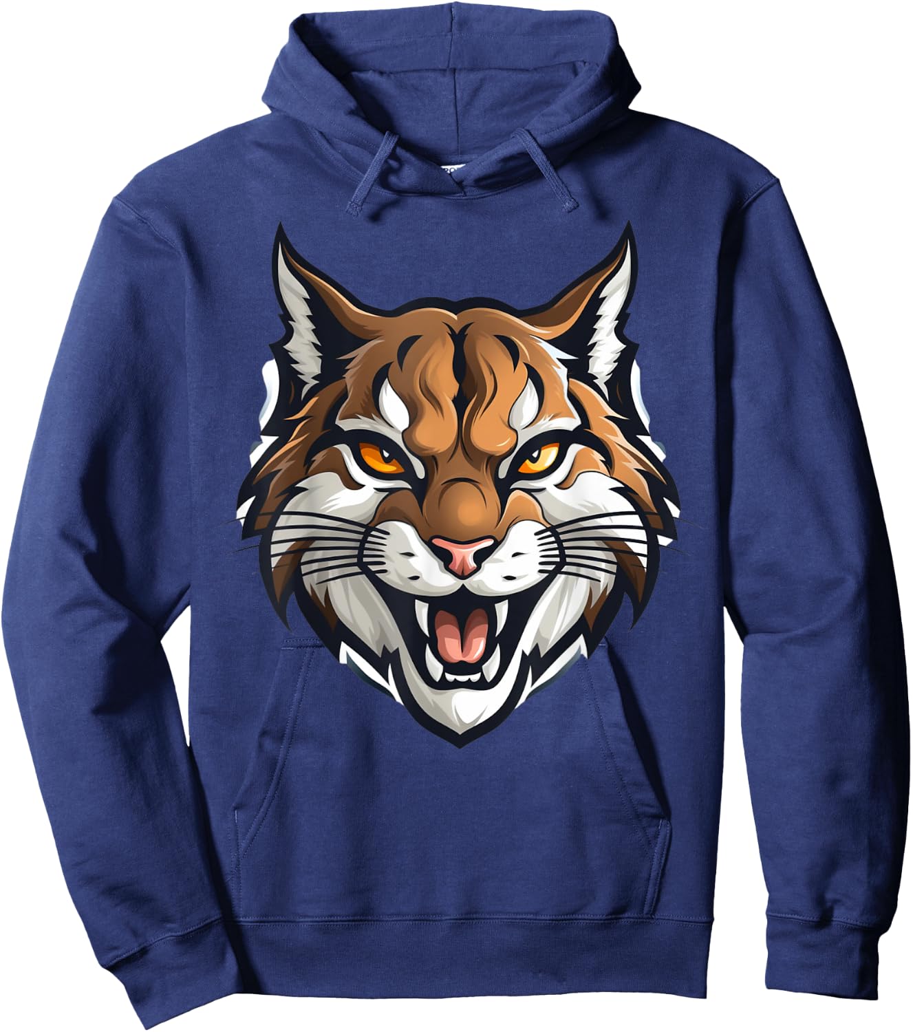 Bobcat Pride Mascot Football Game Day Sports Season Cheer Men Women Kids Hoodie - Hoodie | Navy