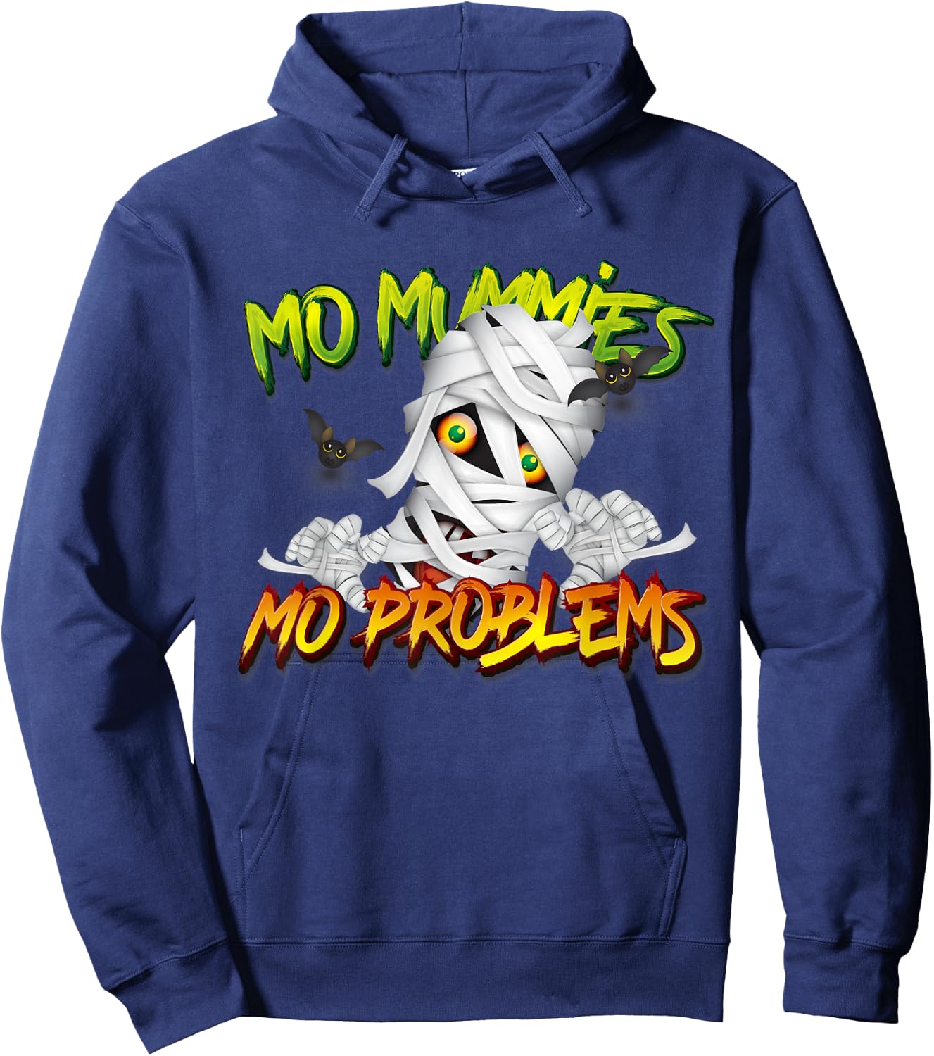 Mo Mummies Mo Problems - Halloween Fancy Mummy Shirts Hoodie - Hoodie | Navy