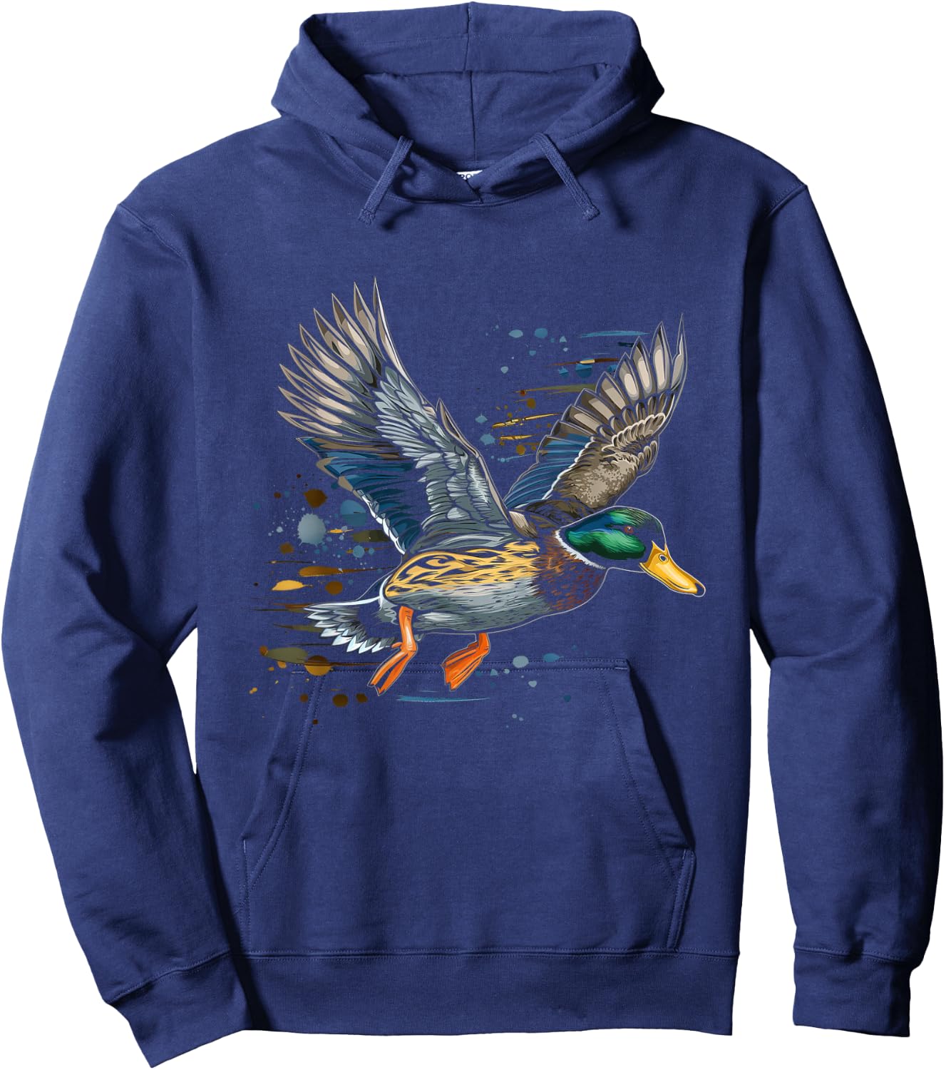 Duck Hunting Waterfowl Mallard Duck Hunter Hoodie - Hoodie | Navy