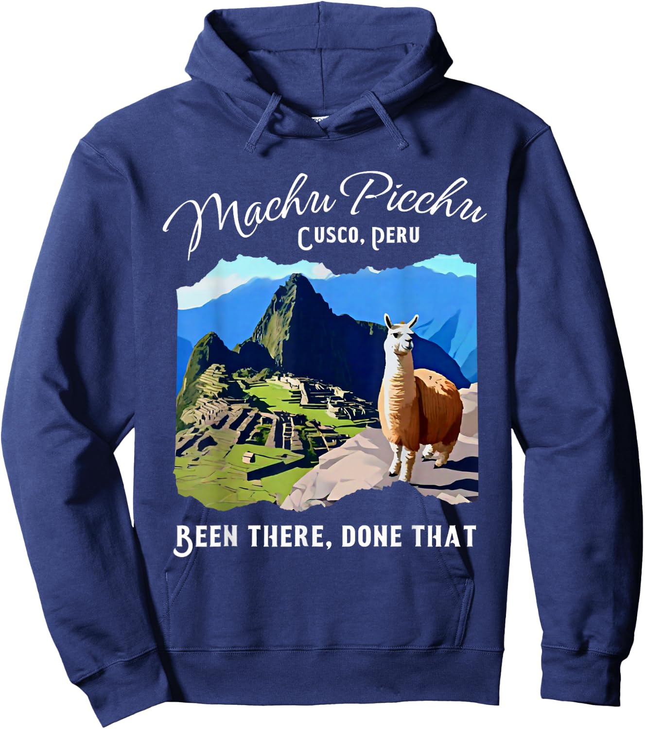Peru Cusco Llama Souvenir Machu Picchu Hoodie - Hoodie | Navy