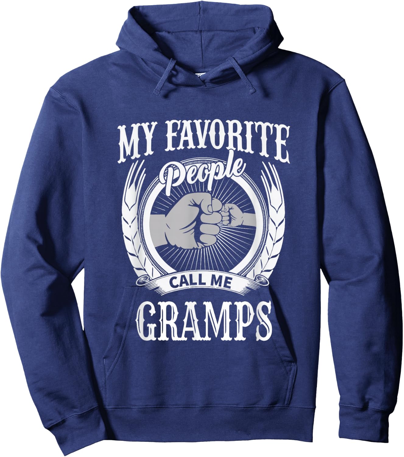 Unique Christmas Birthday My Favorite People Call Me Gramps Grandpa Hoodie - Hoodie | Navy