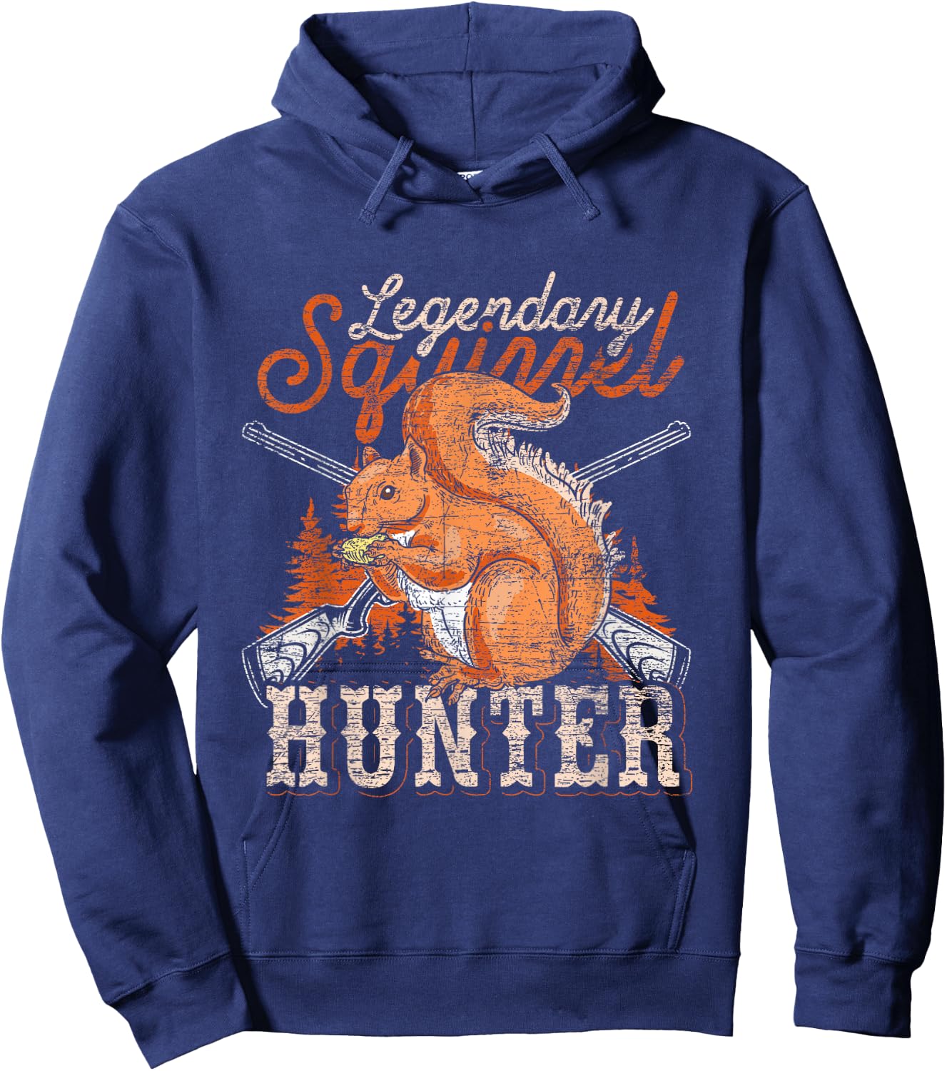 Legendary Squirrel Hunter Squirrel Hoodie - Hoodie | Navy