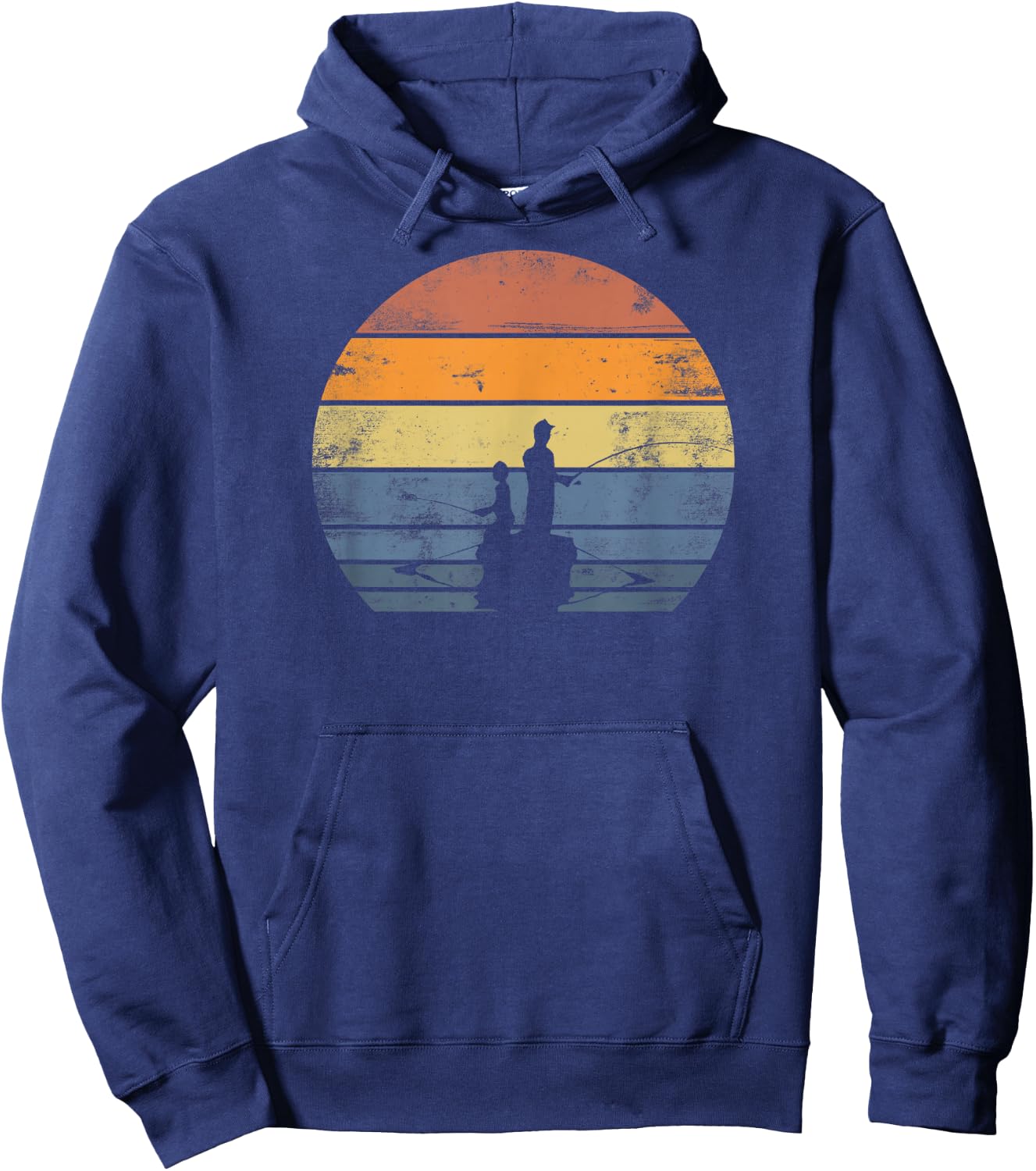 Father and Son Matching Shirts Fishing Partners Gift Hoodie - Hoodie | Navy