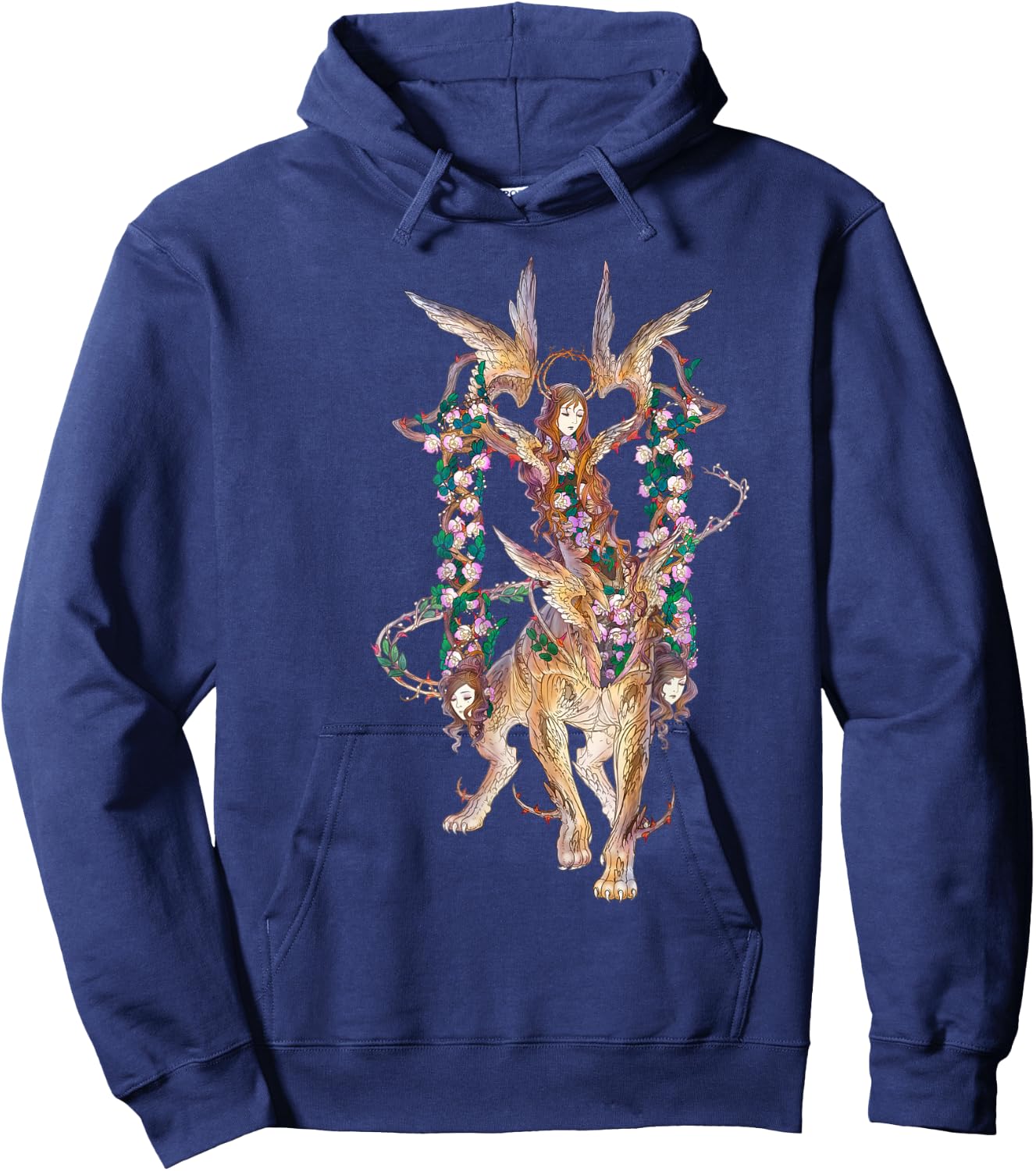 Fantasy art Greek Mythology Sphinx Hoodie - Hoodie | Navy