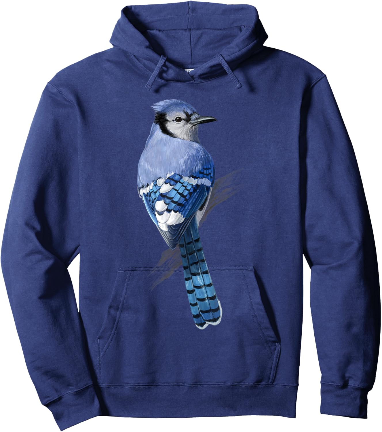 Beautiful Blue Jay Bird Hoodie - Hoodie | Navy